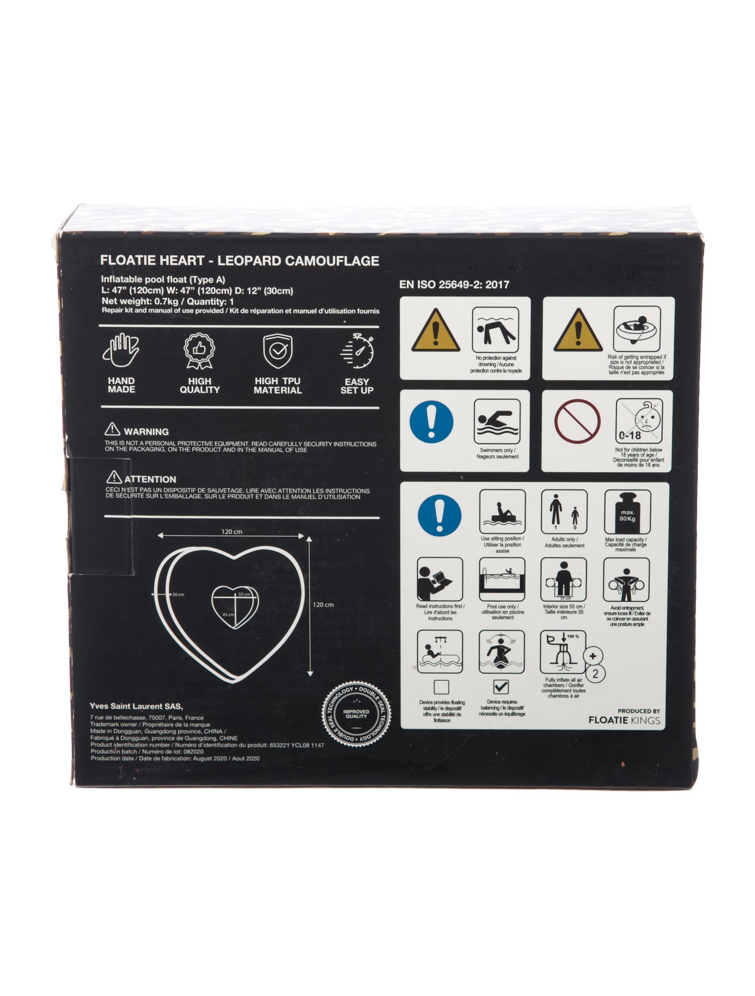 Saint Laurent X Floatie Kings Camouflage Pool Floatie