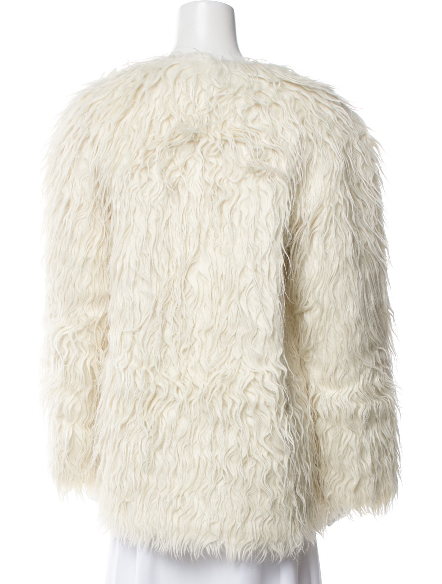 Saint Laurent 2024 Alpaca Faux Fur Jacket