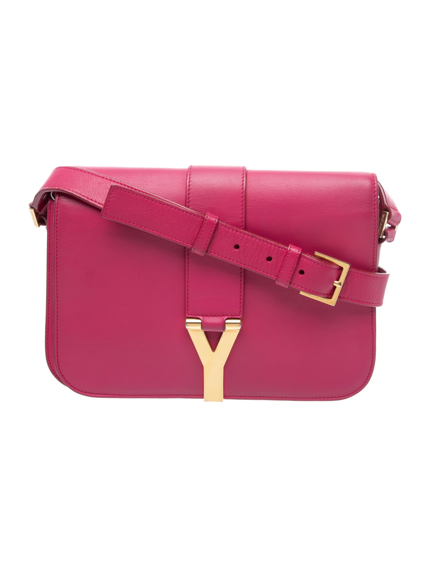 Saint Laurent Leather Classic Y Shoulder Bag Small