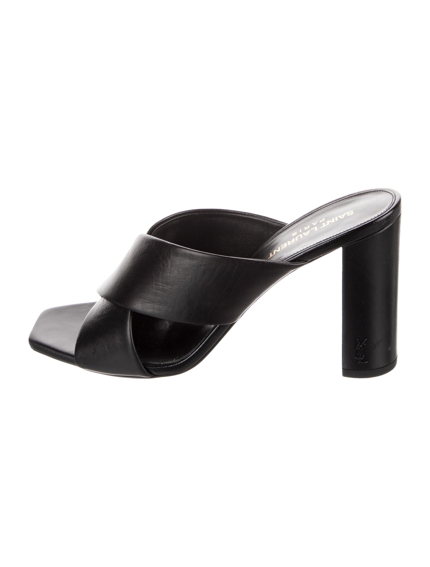 Saint Laurent Leather Slides