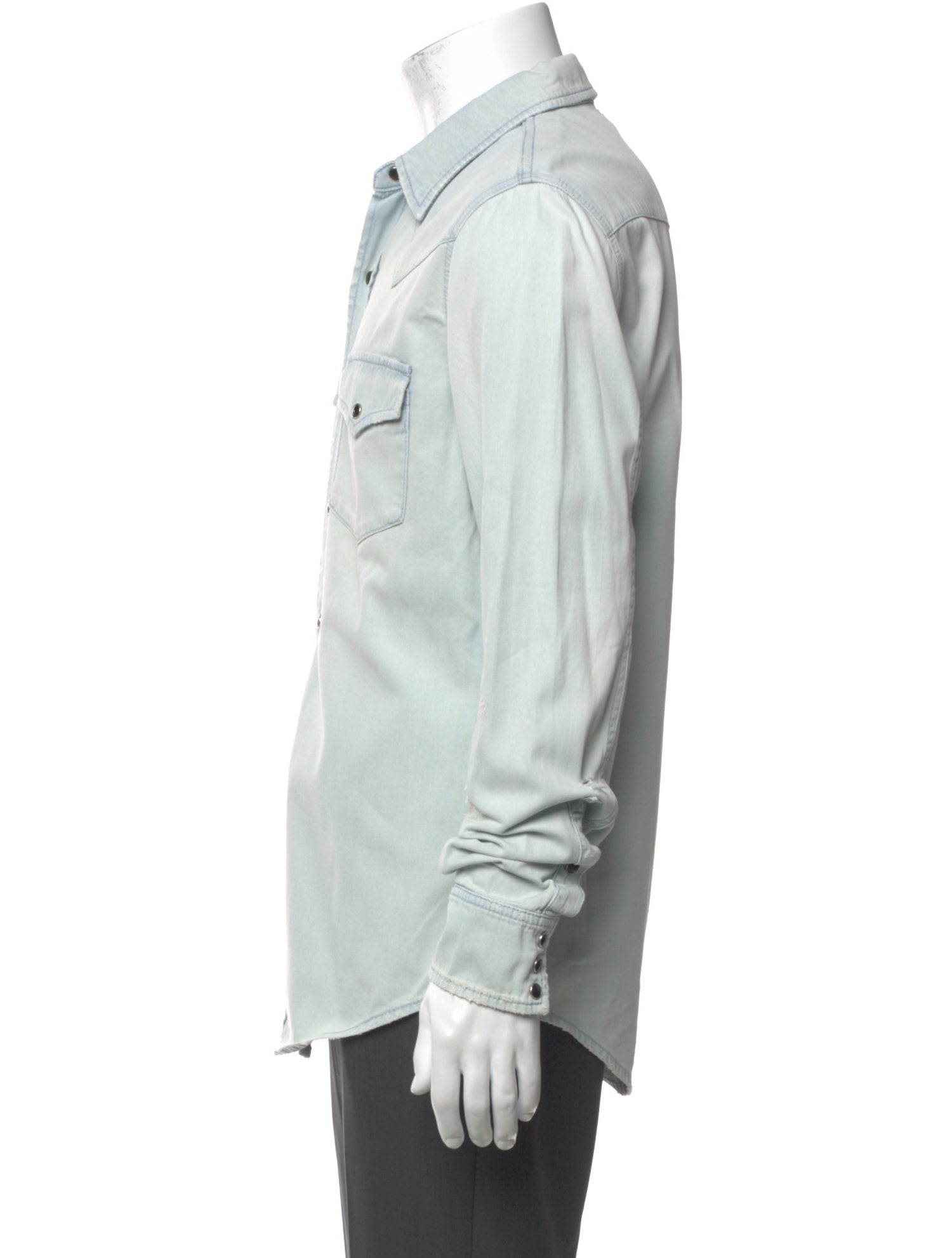 Saint Laurent 2018 Long Sleeve Denim Shirt