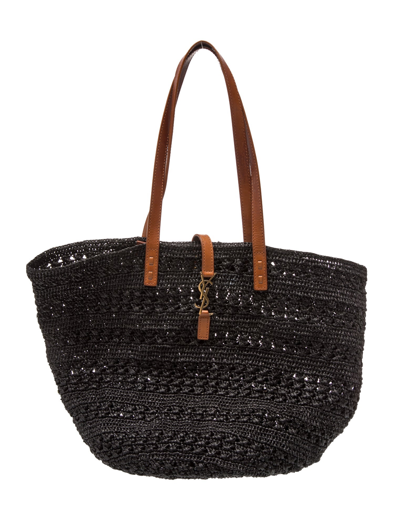 Saint Laurent Raffia Panier