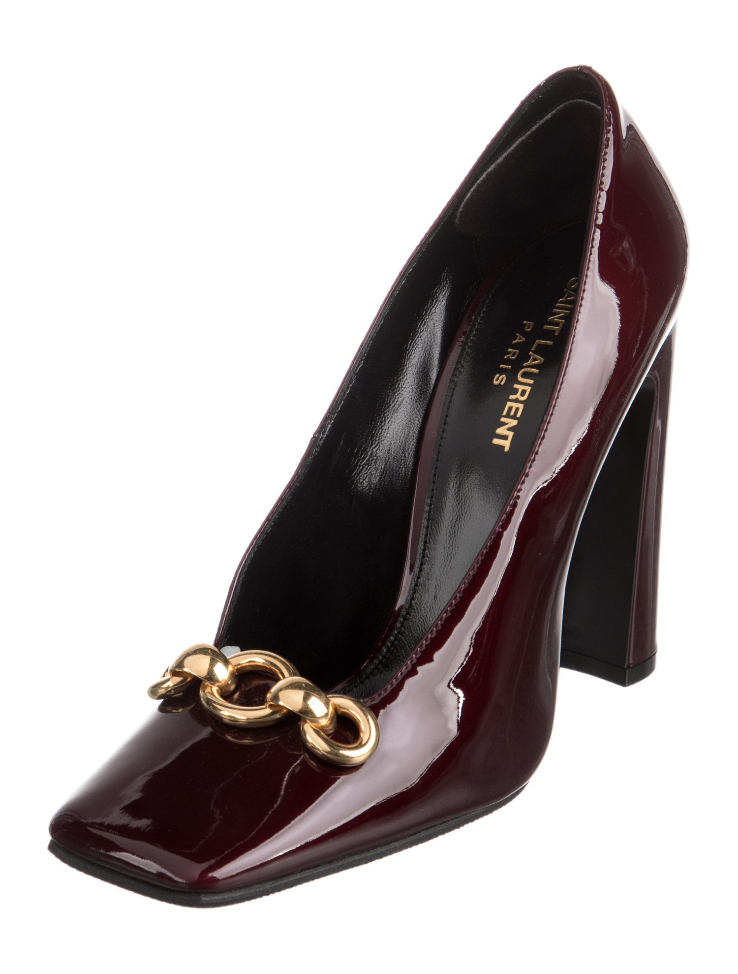 Saint Laurent Severine Patent Leather Pumps