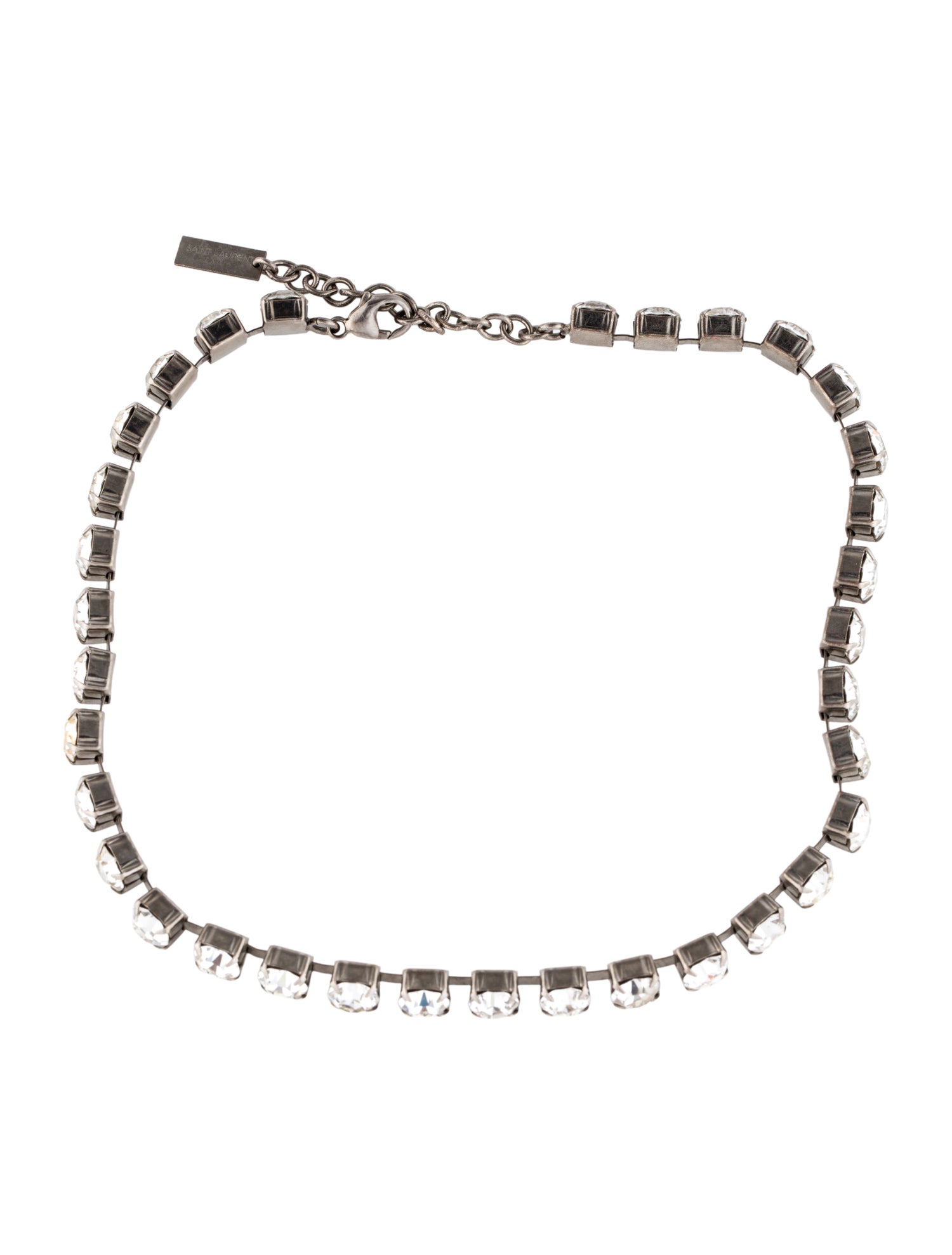 Saint Laurent Crystal-Embellished Anklet