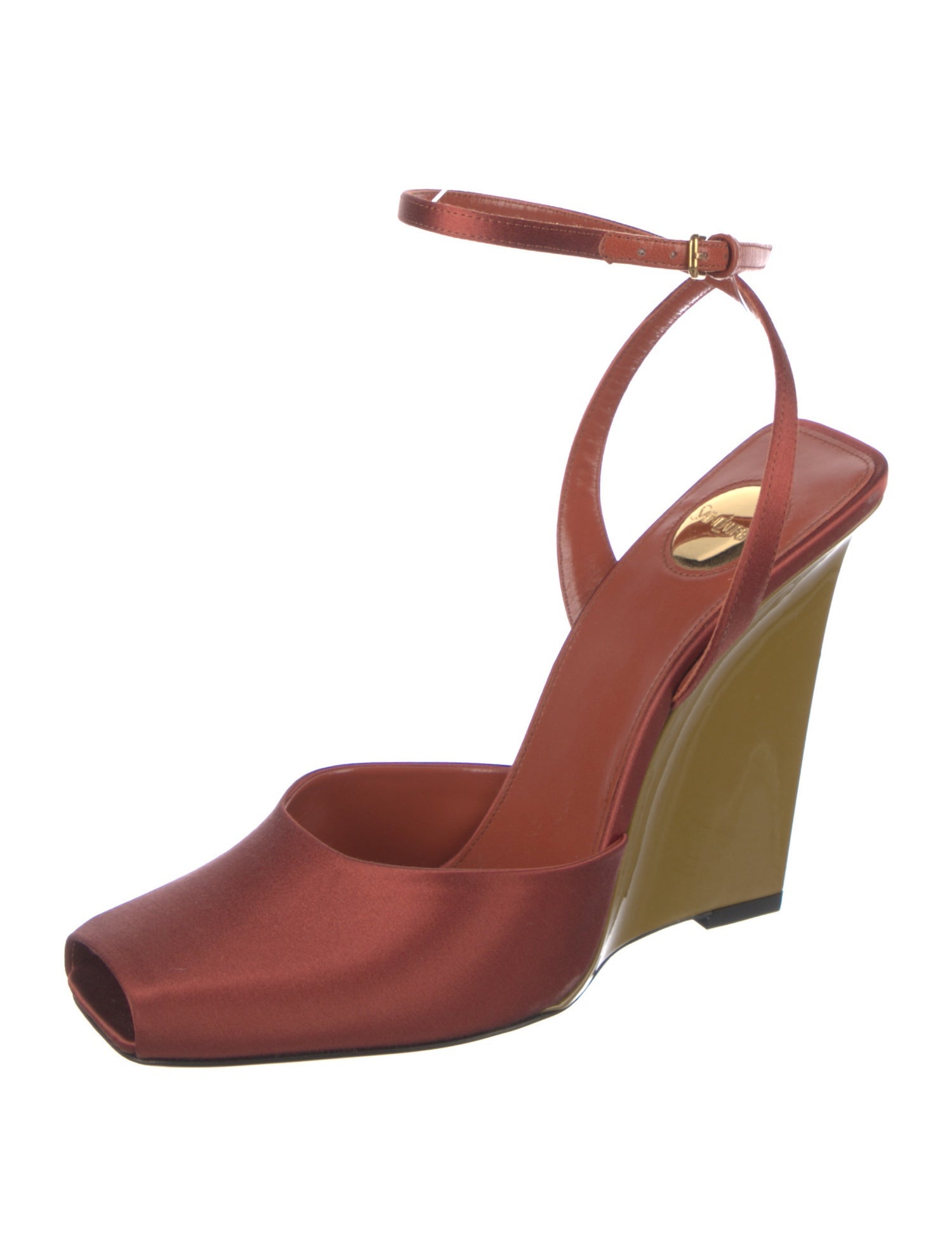 Saint Laurent Satin Slingback Pumps