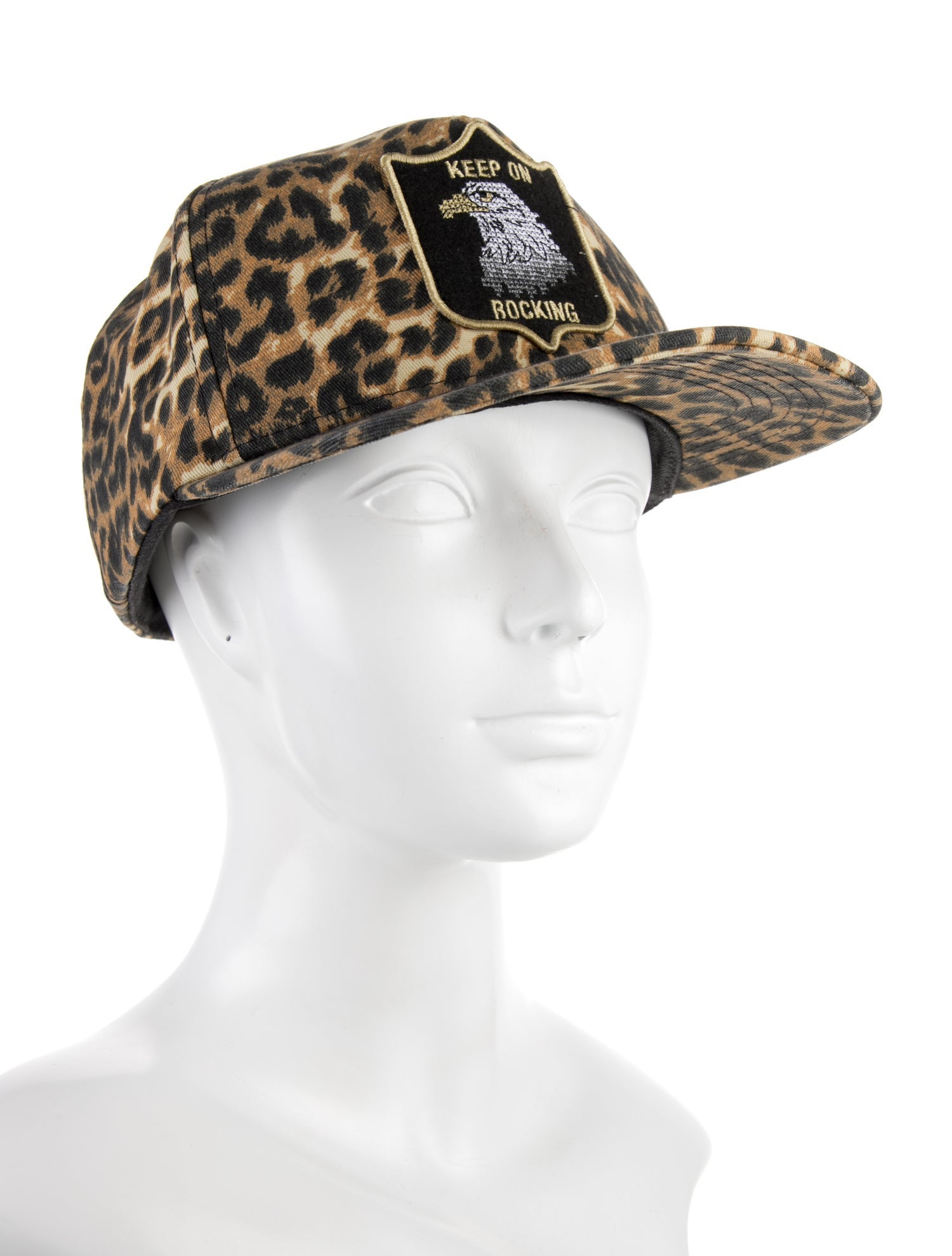 Saint Laurent Animal Print Baseball Cap