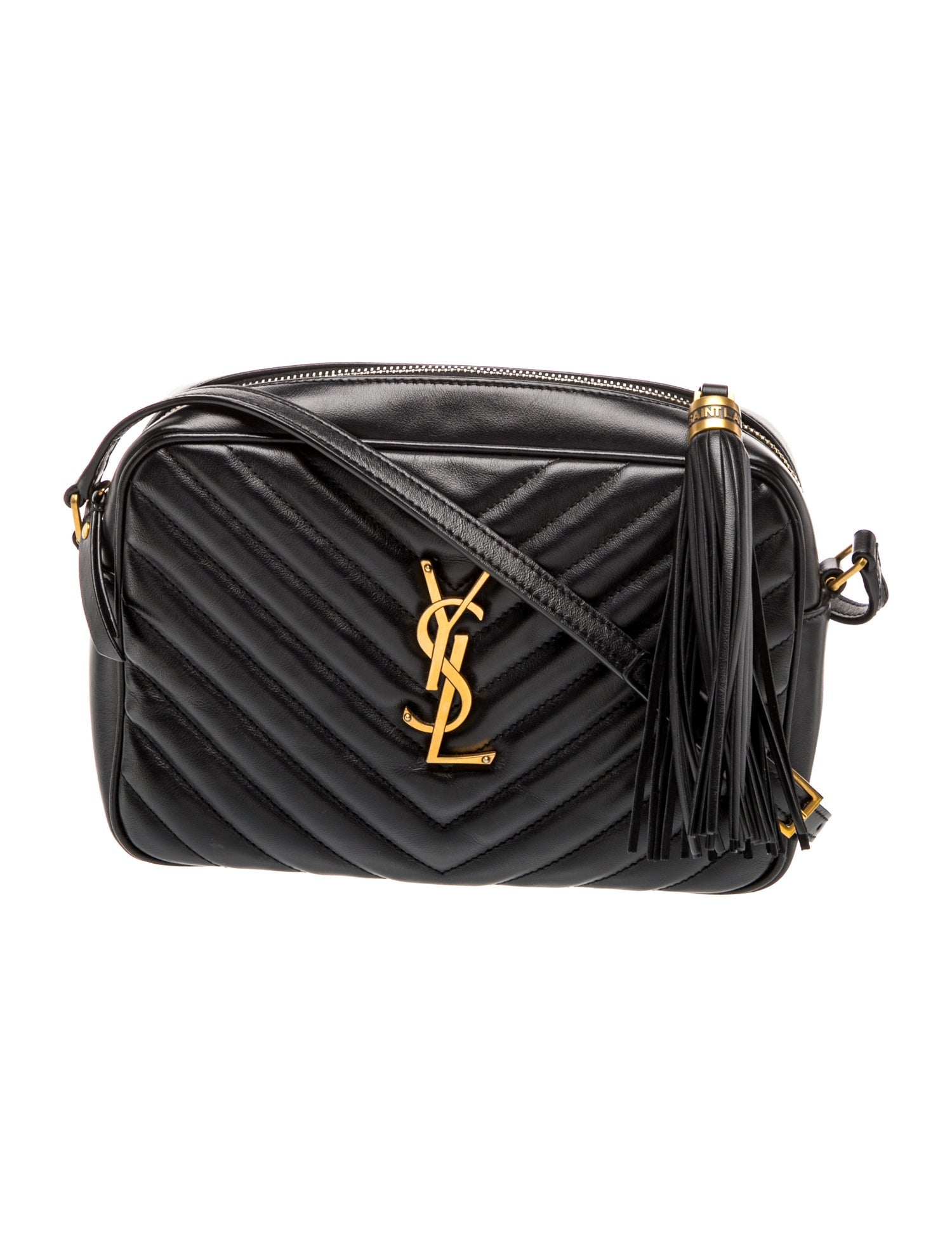 Saint Laurent Signature Lou Camera - Black Crossbody Bags, Handbags ...
