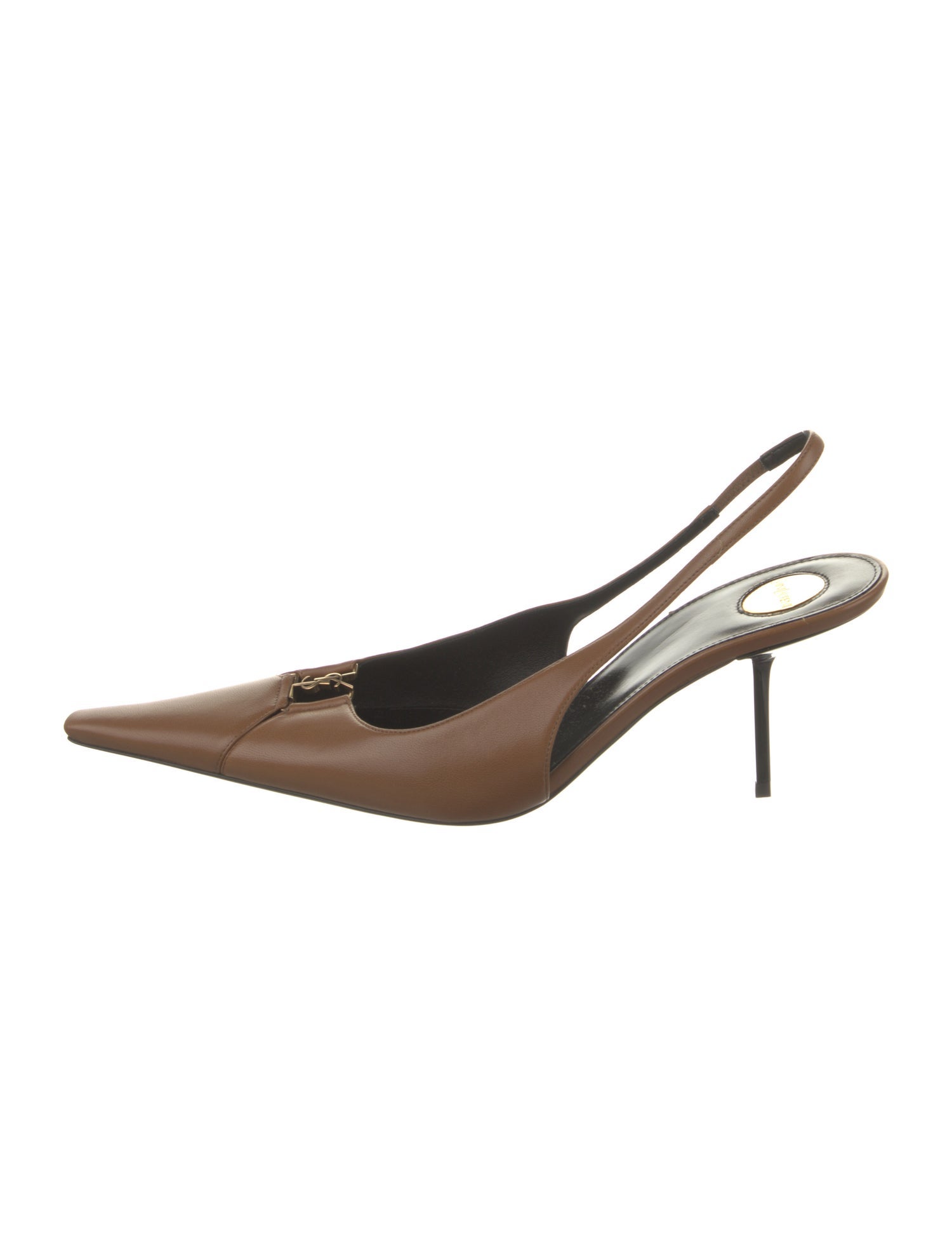 Saint Laurent Leather Slingback Pumps