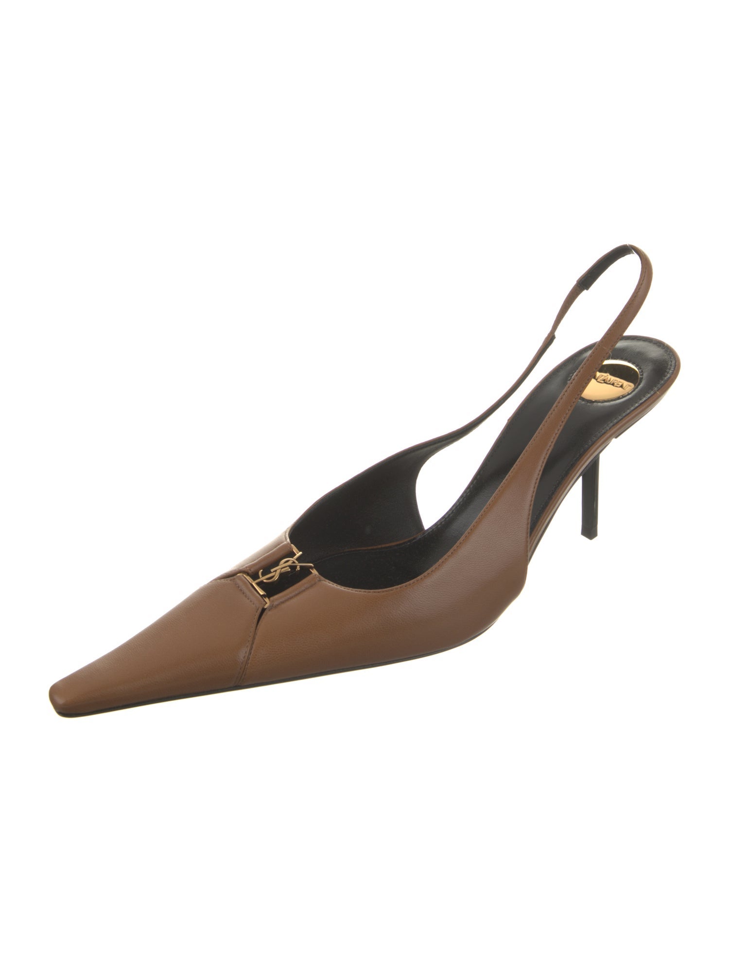 Saint Laurent Leather Slingback Pumps