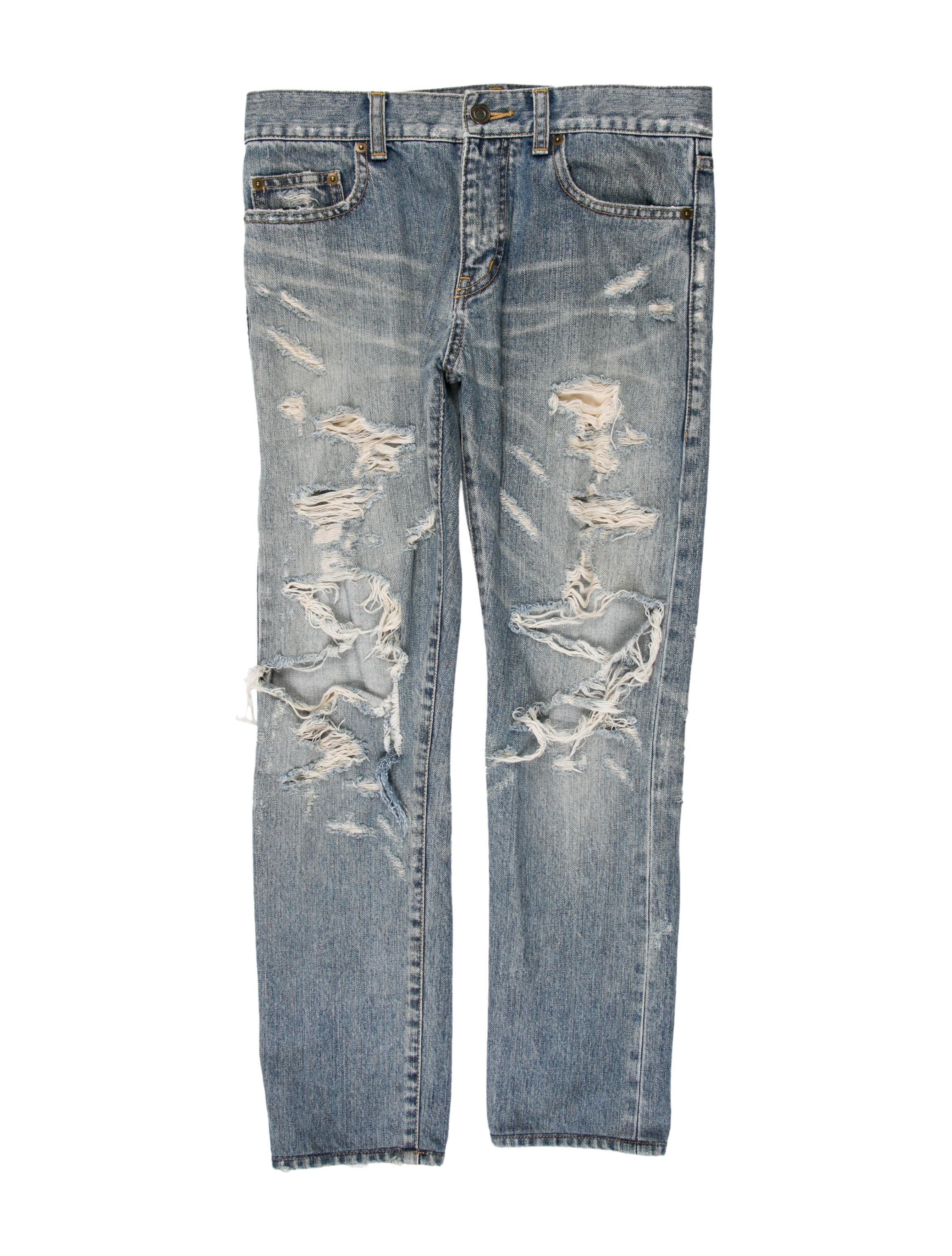 saint laurent crash denim