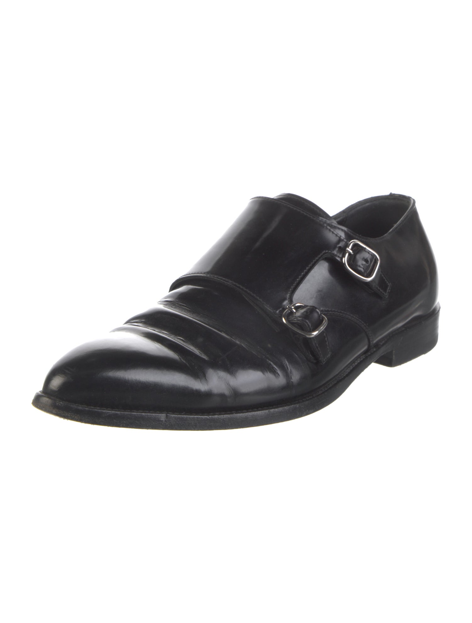 Saint Laurent Leather Monk Straps