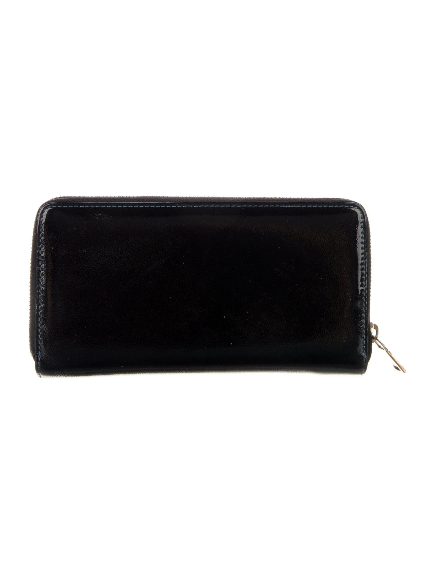 Yves Saint Laurent Patent Leather Continental Wallet
