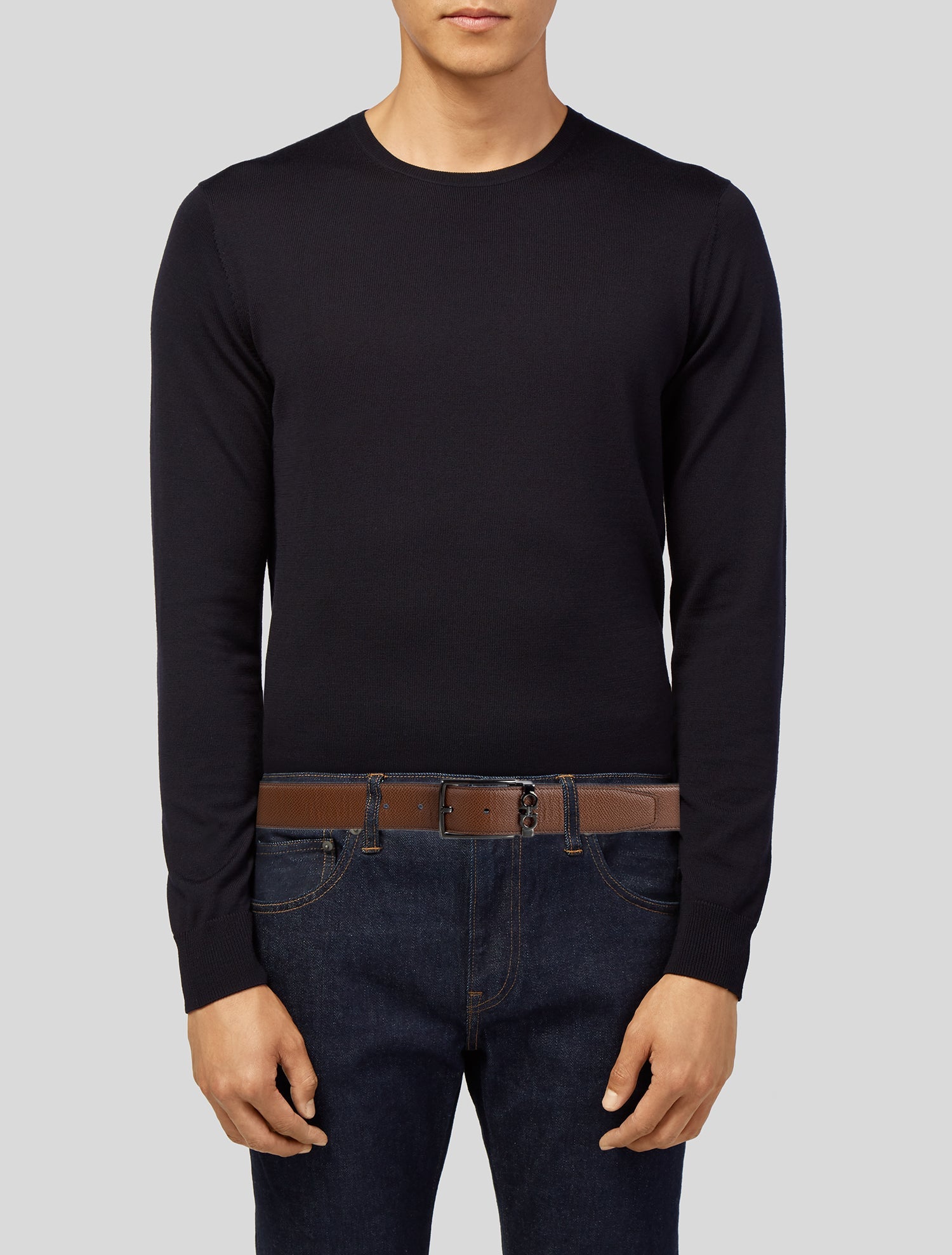 Ferragamo Skinny Leather Belt
