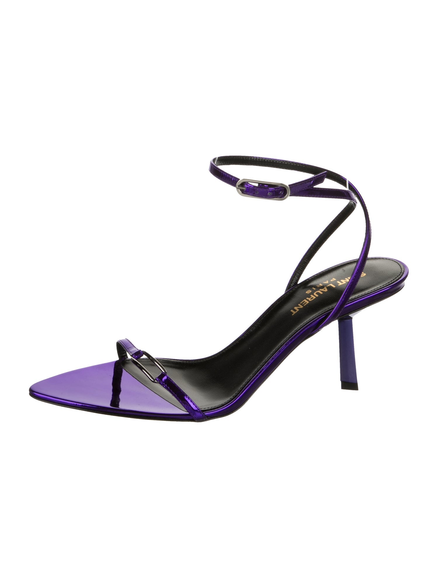 Saint Laurent Leather Sandals w/ Tags