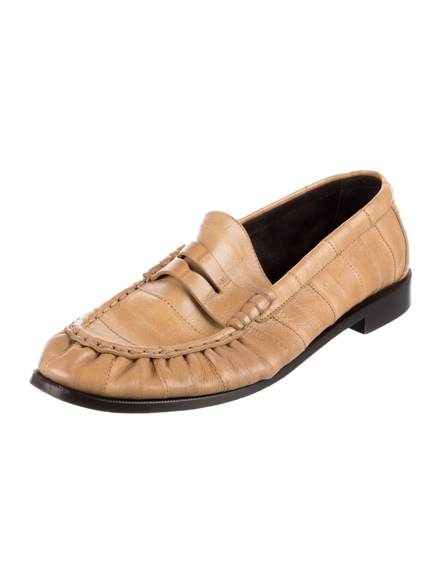 Saint Laurent Leather Dress Loafers