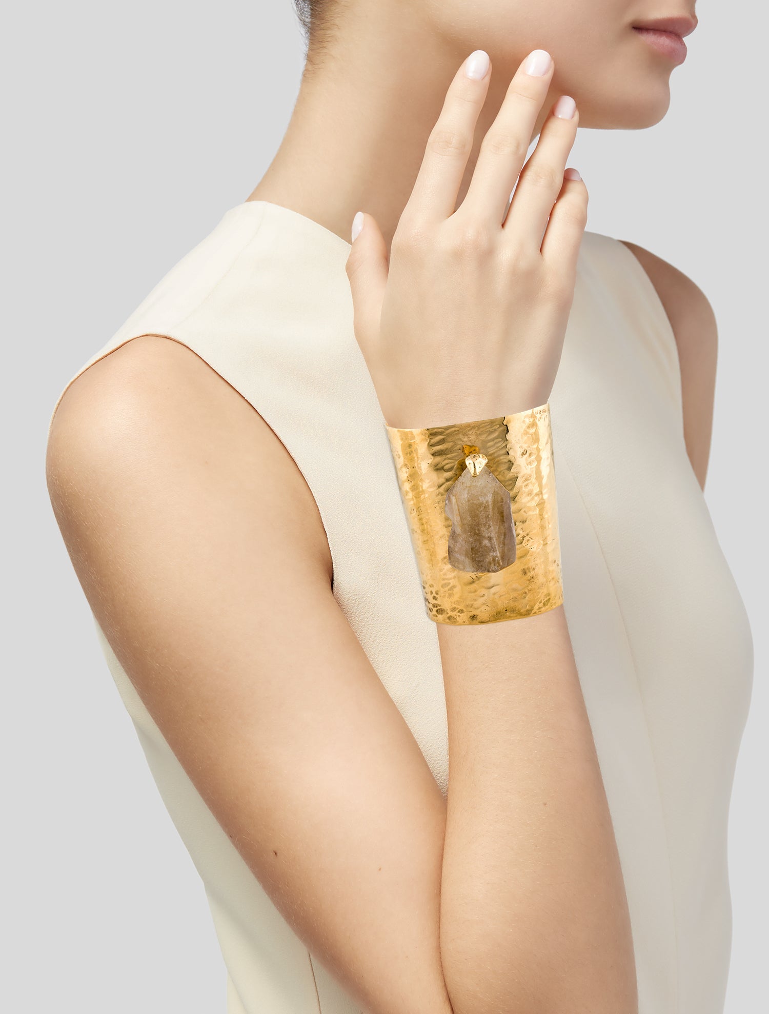 アクセサリー Saint Laurent Paris Wide Cuff Bracelet Saint Laurent Cuff | The RealReal