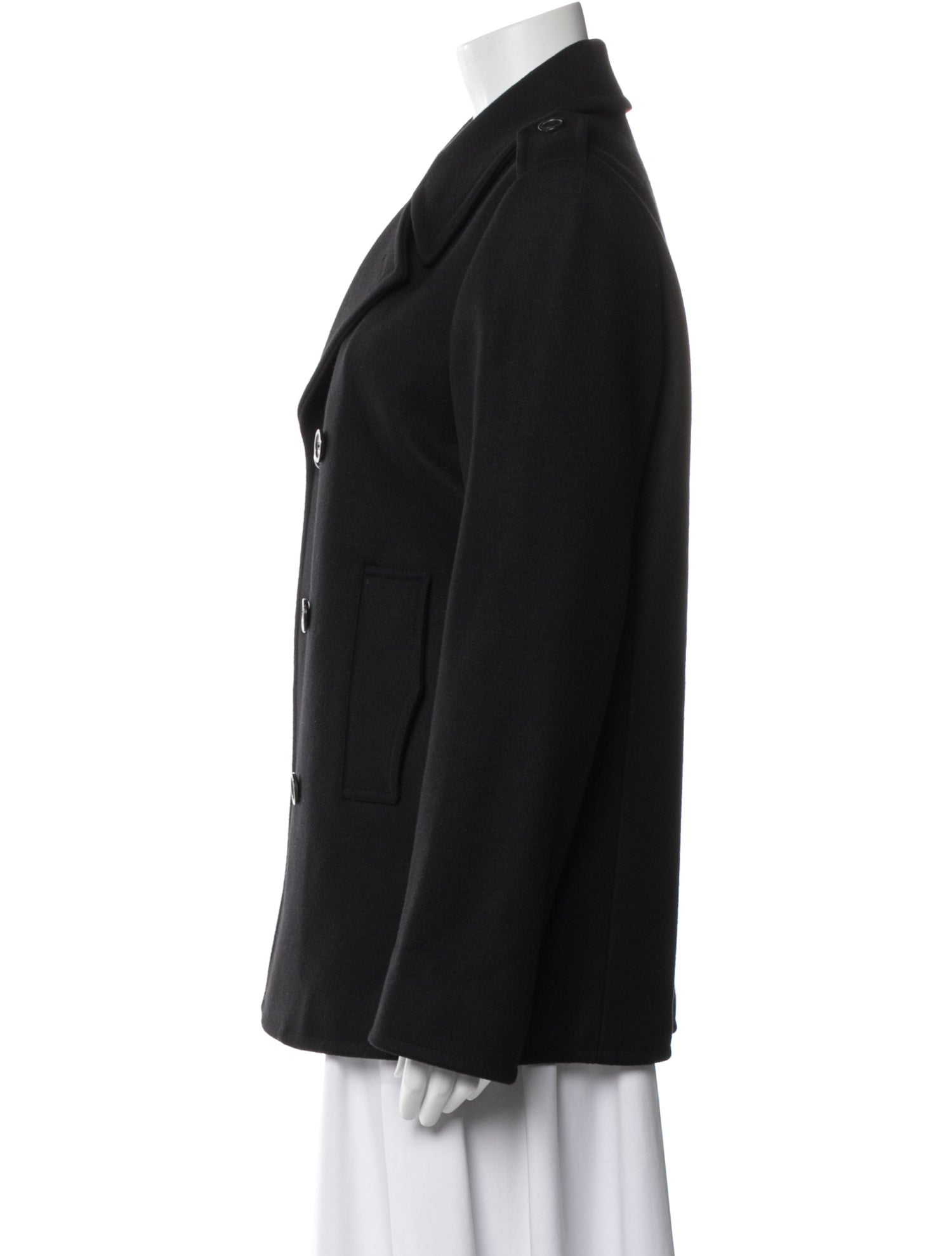 Saint Laurent Wool Peacoat