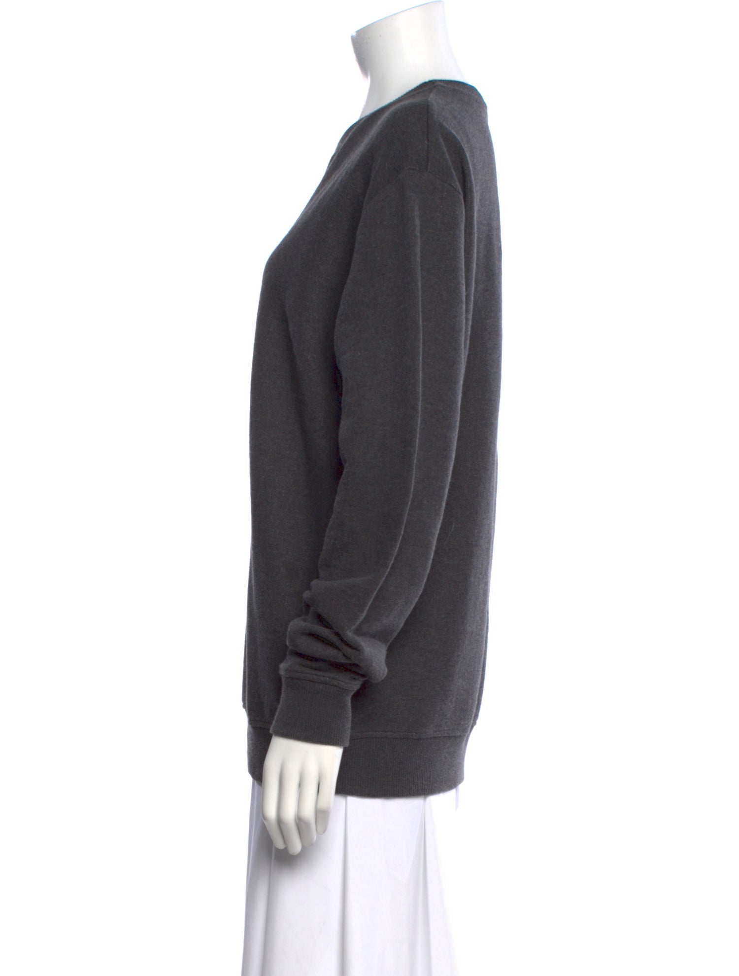 Saint Laurent Graphic Print Crew Neck Sweatshirt