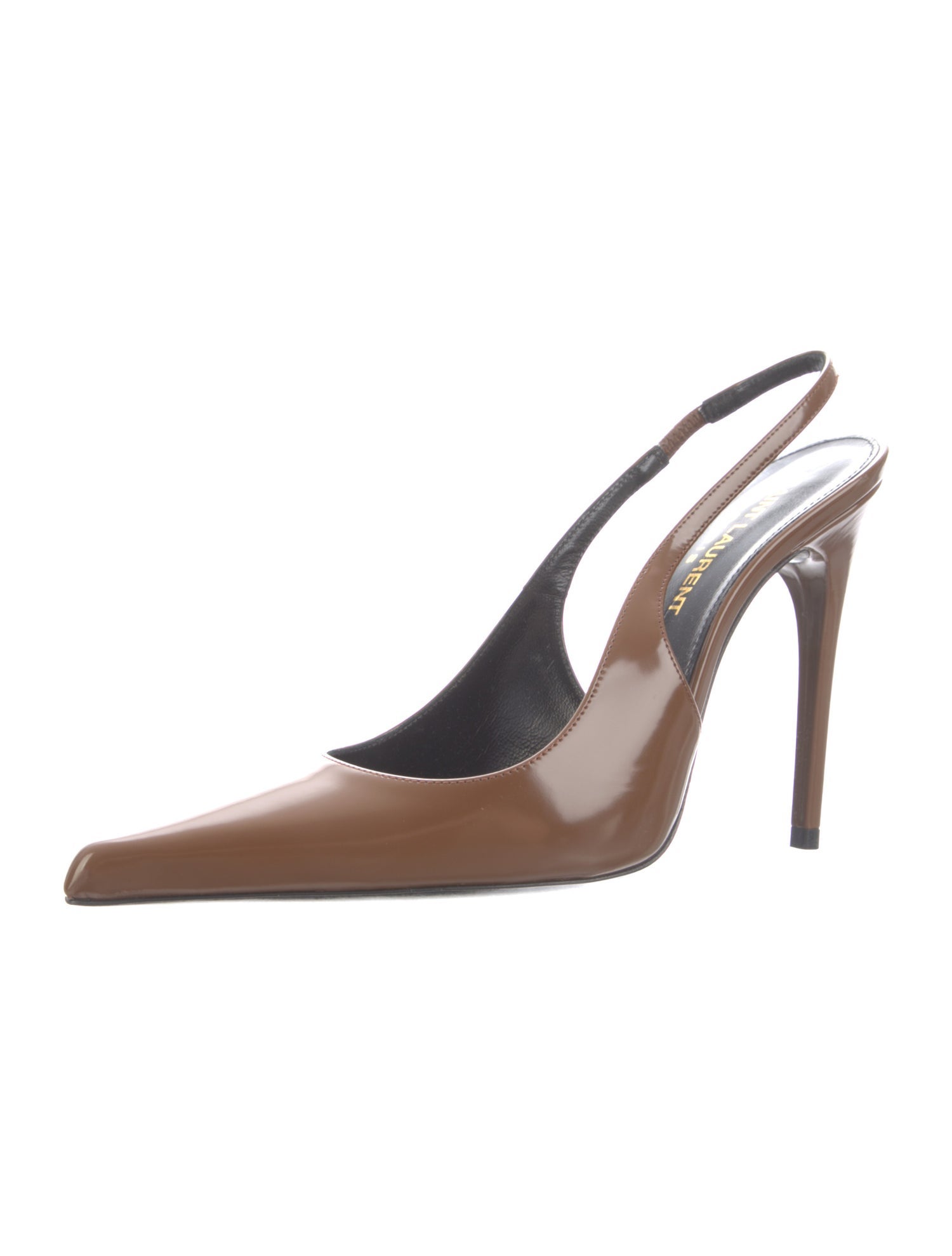 Saint Laurent Patent Leather Slingback Pumps