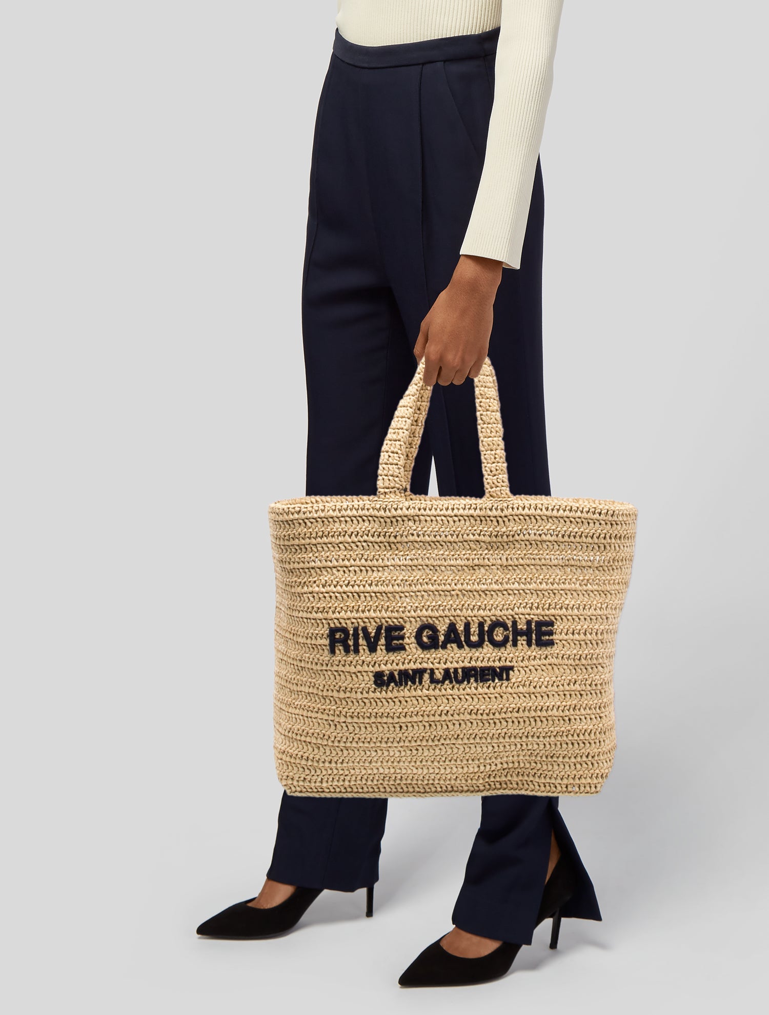 Saint Laurent Raffia Rive Gauche 2024 w/ Tags