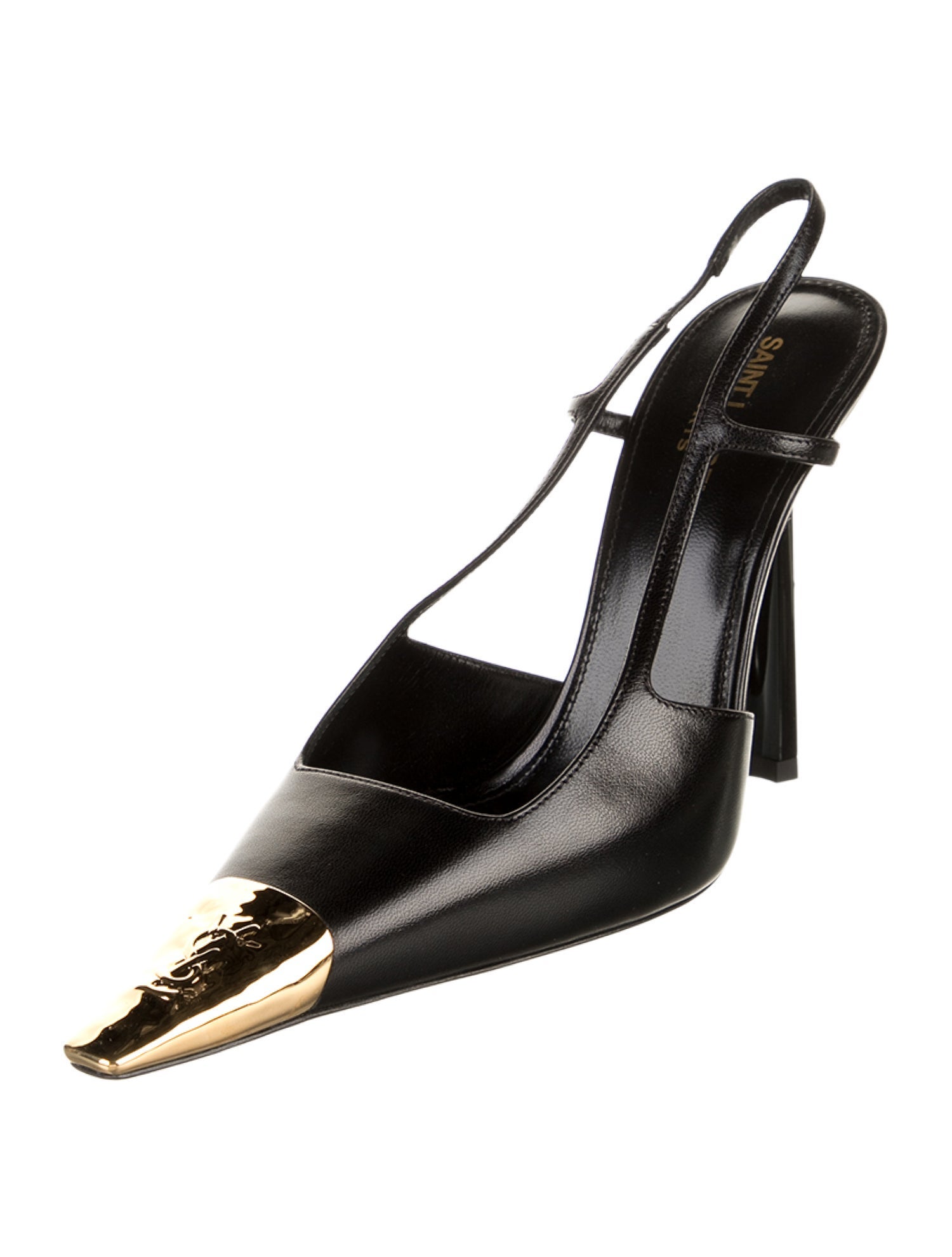 Saint Laurent Leather Slingback Pumps