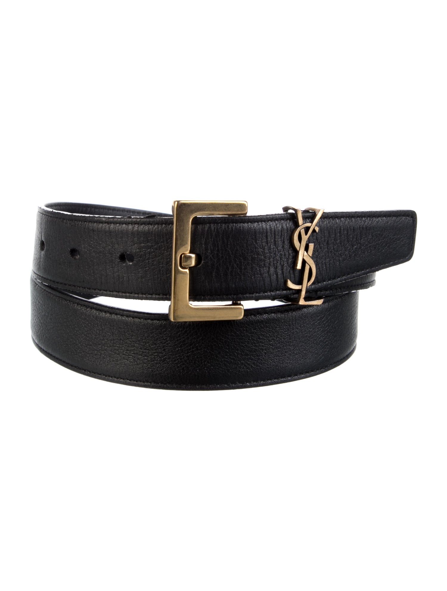 Saint Laurent Skinny Leather Belt Kit