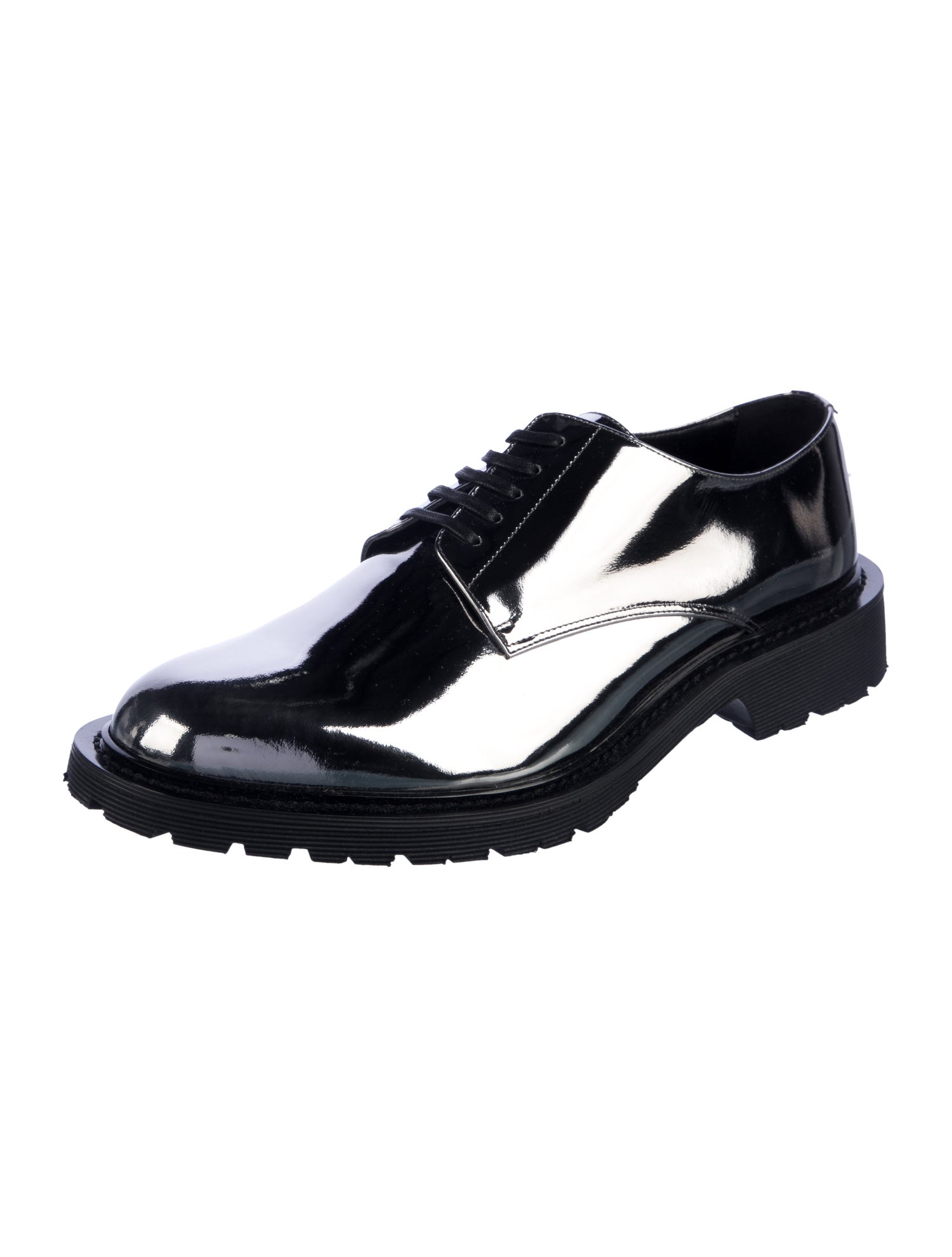 Saint Laurent Patent Leather Derby Shoes
