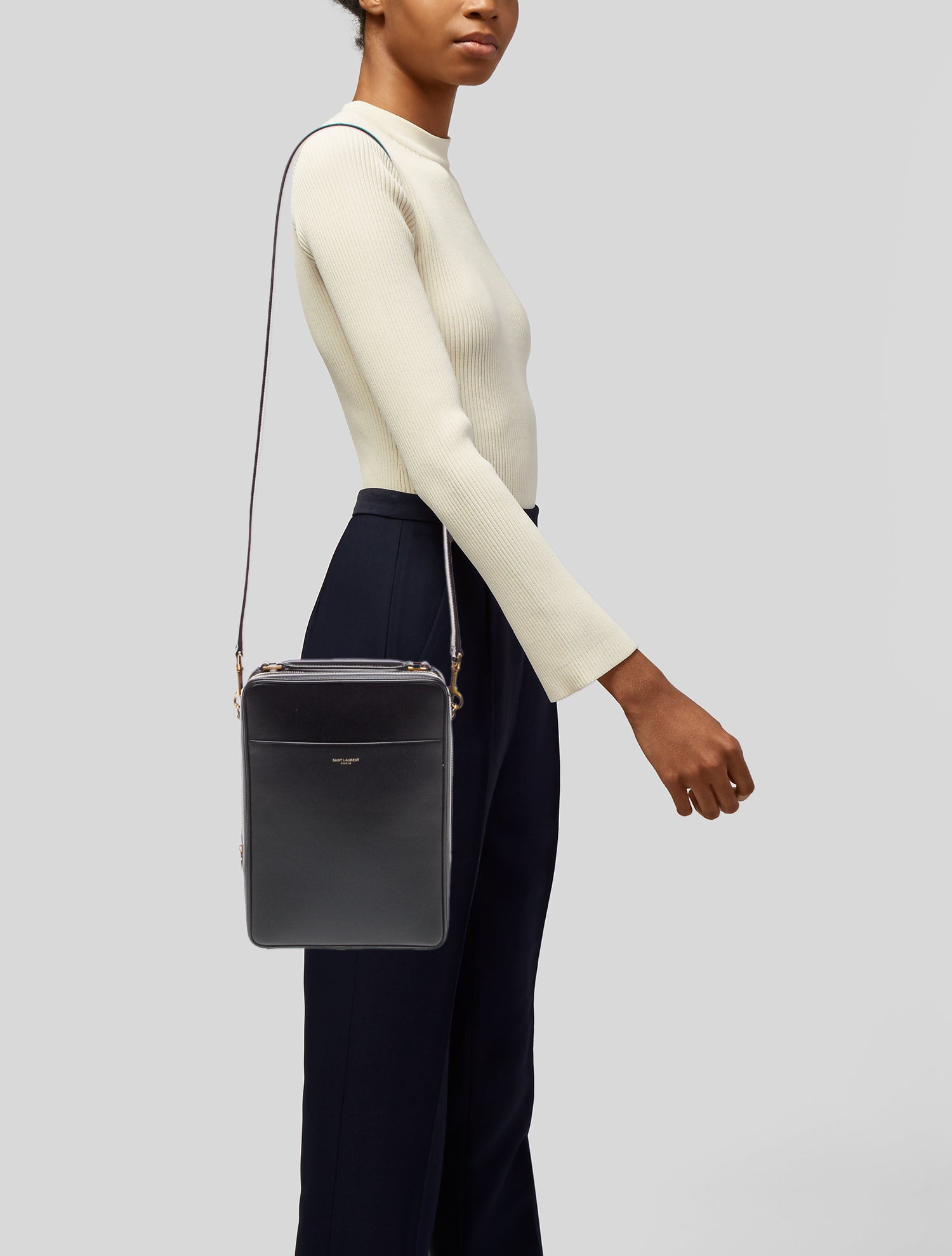 Saint Laurent Leather Crossbody Bag 2024
