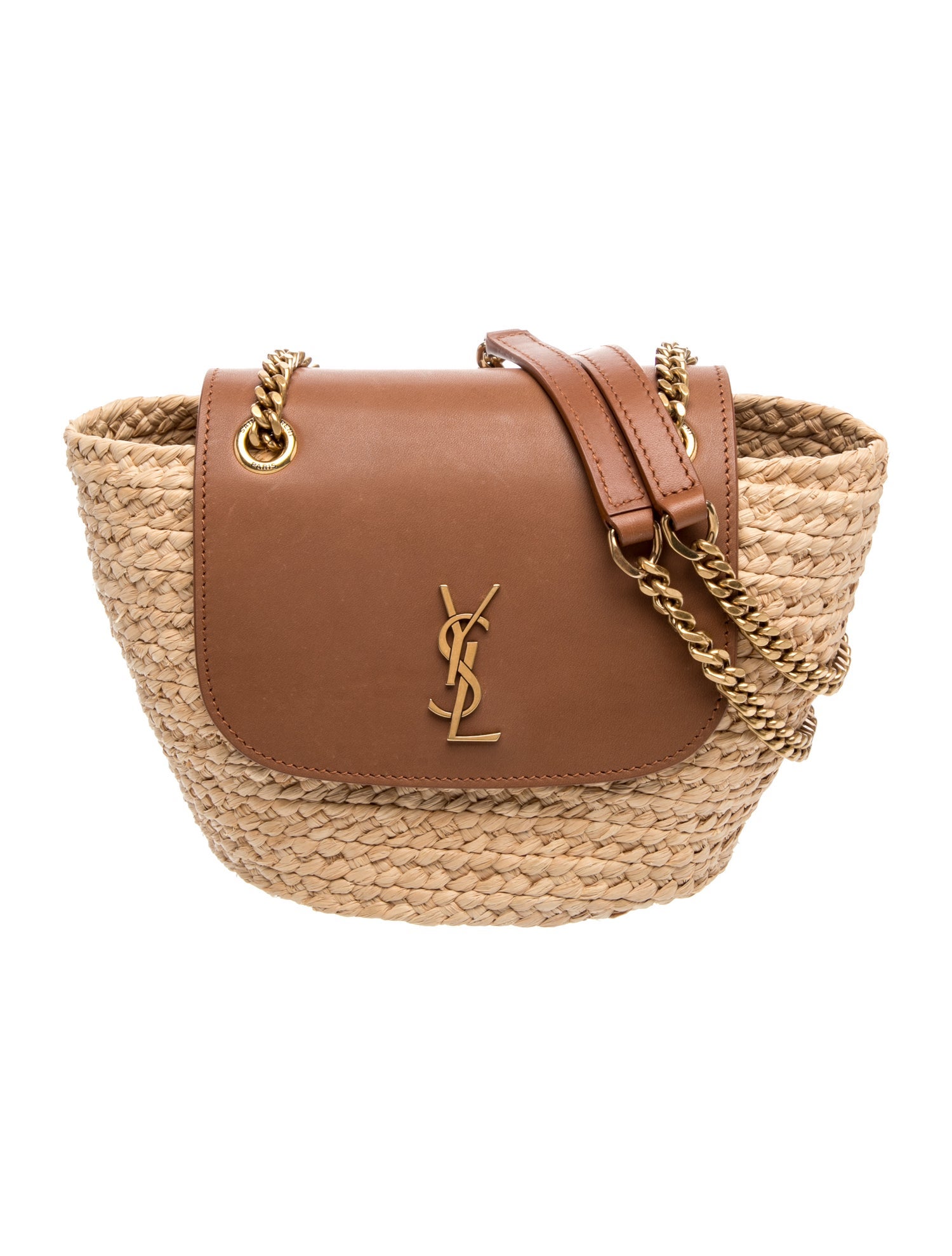 Saint Laurent Raffia Shoulder Bag