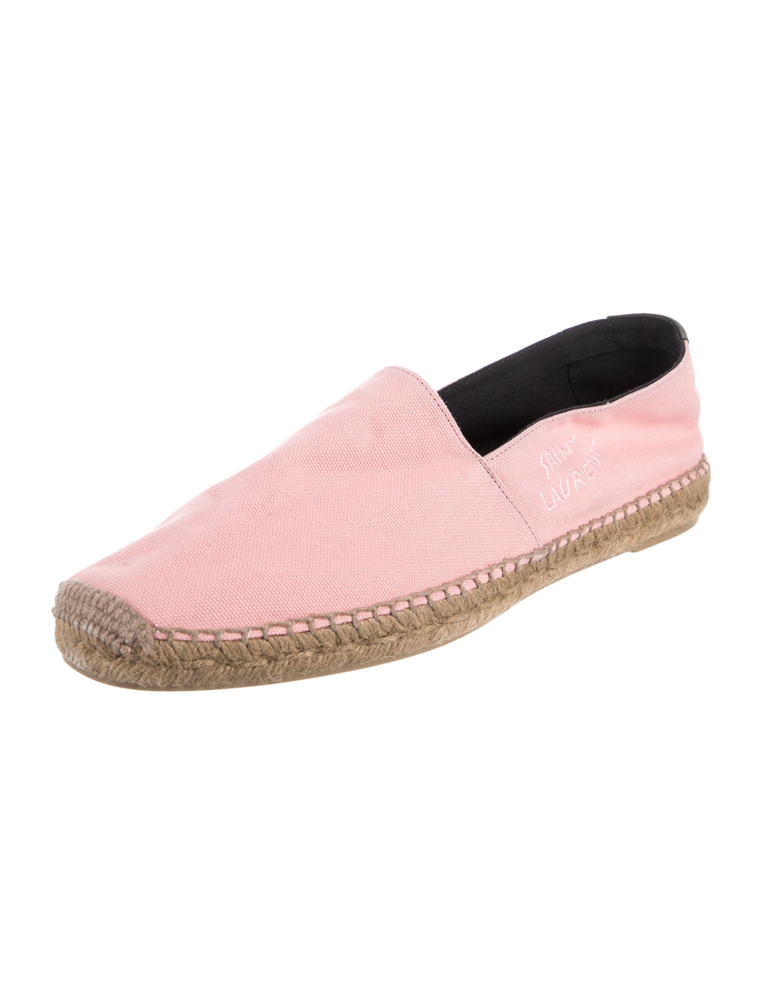 Saint Laurent Canvas Colorblock Pattern Espadrilles
