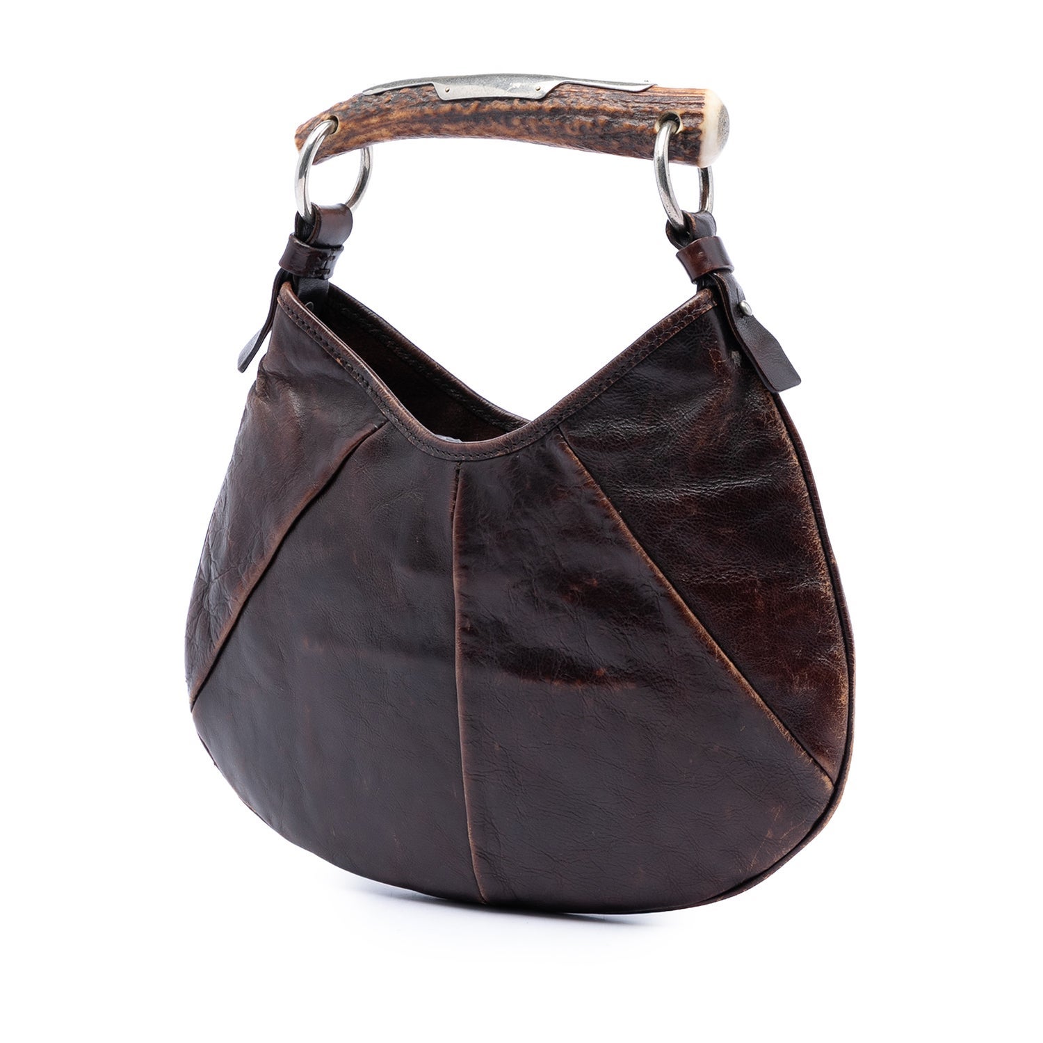 Saint Laurent Calf Leather Small Calfskin Mombasa Hobo