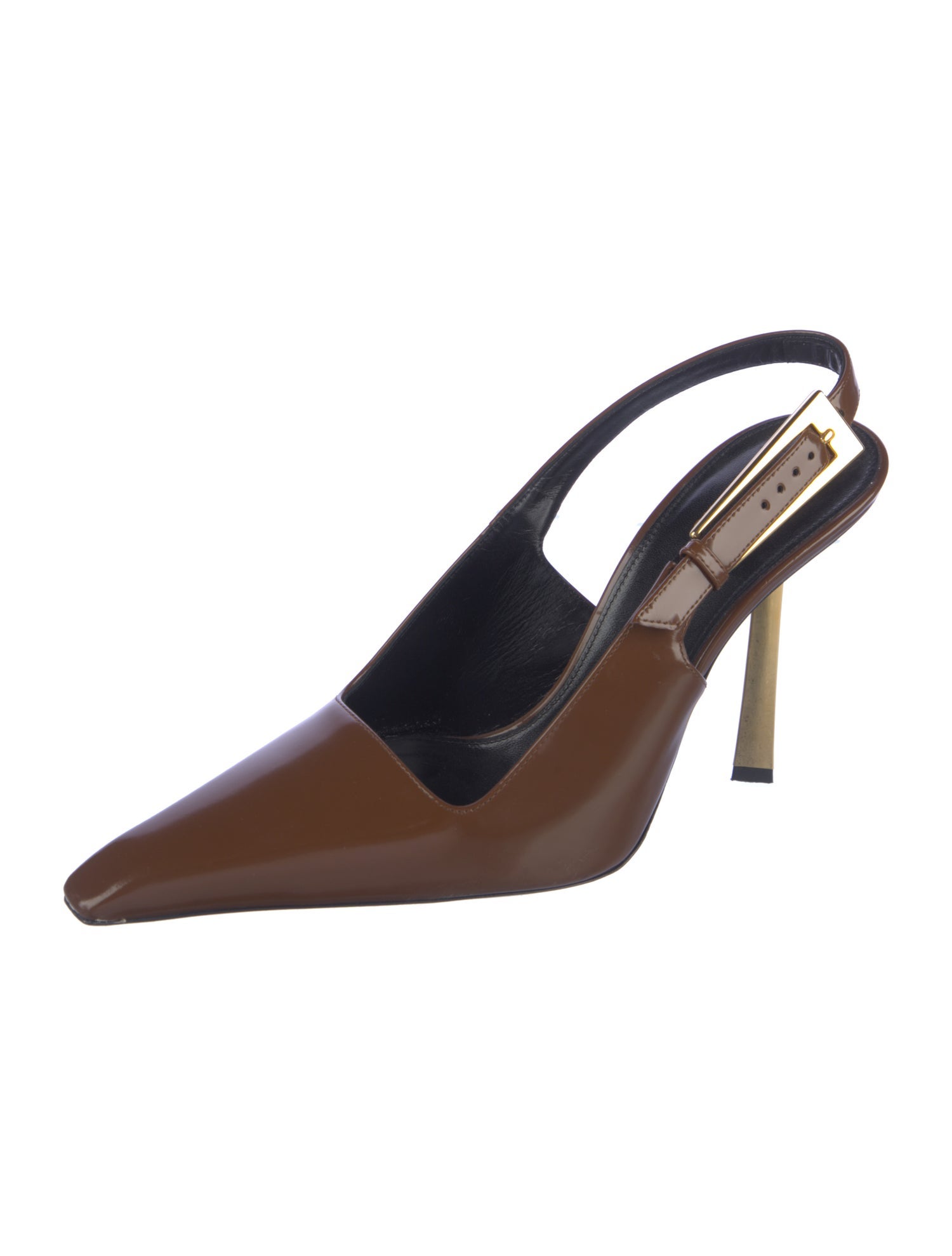 Saint Laurent Patent Leather Slingback Pumps