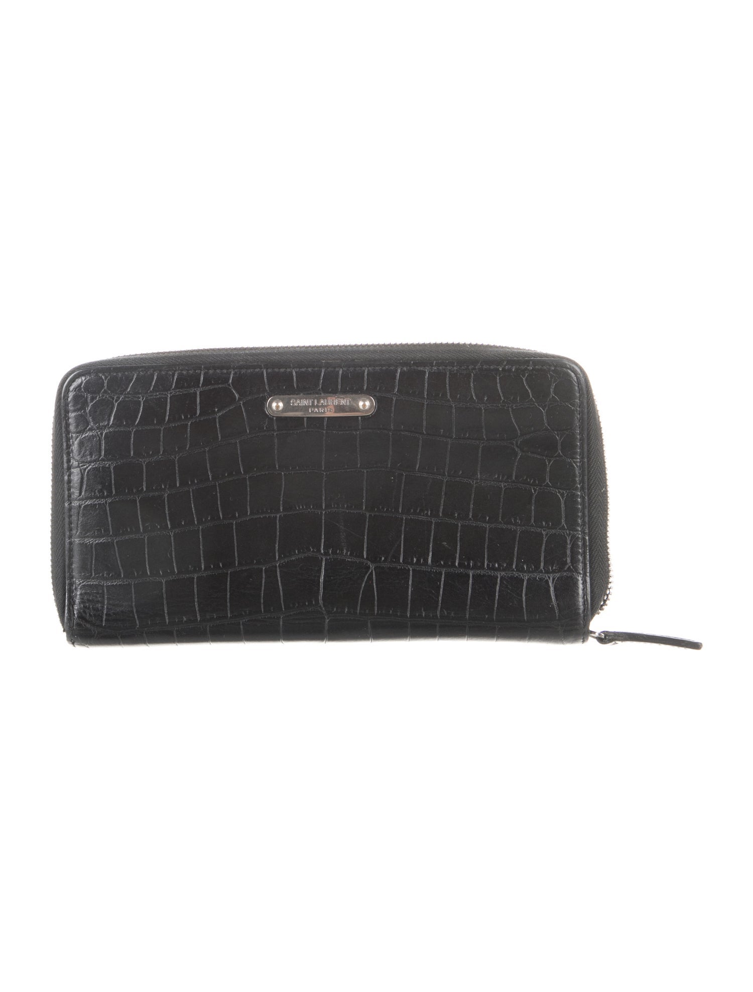 Saint Laurent 2017 Embossed Leather Continental Wallet