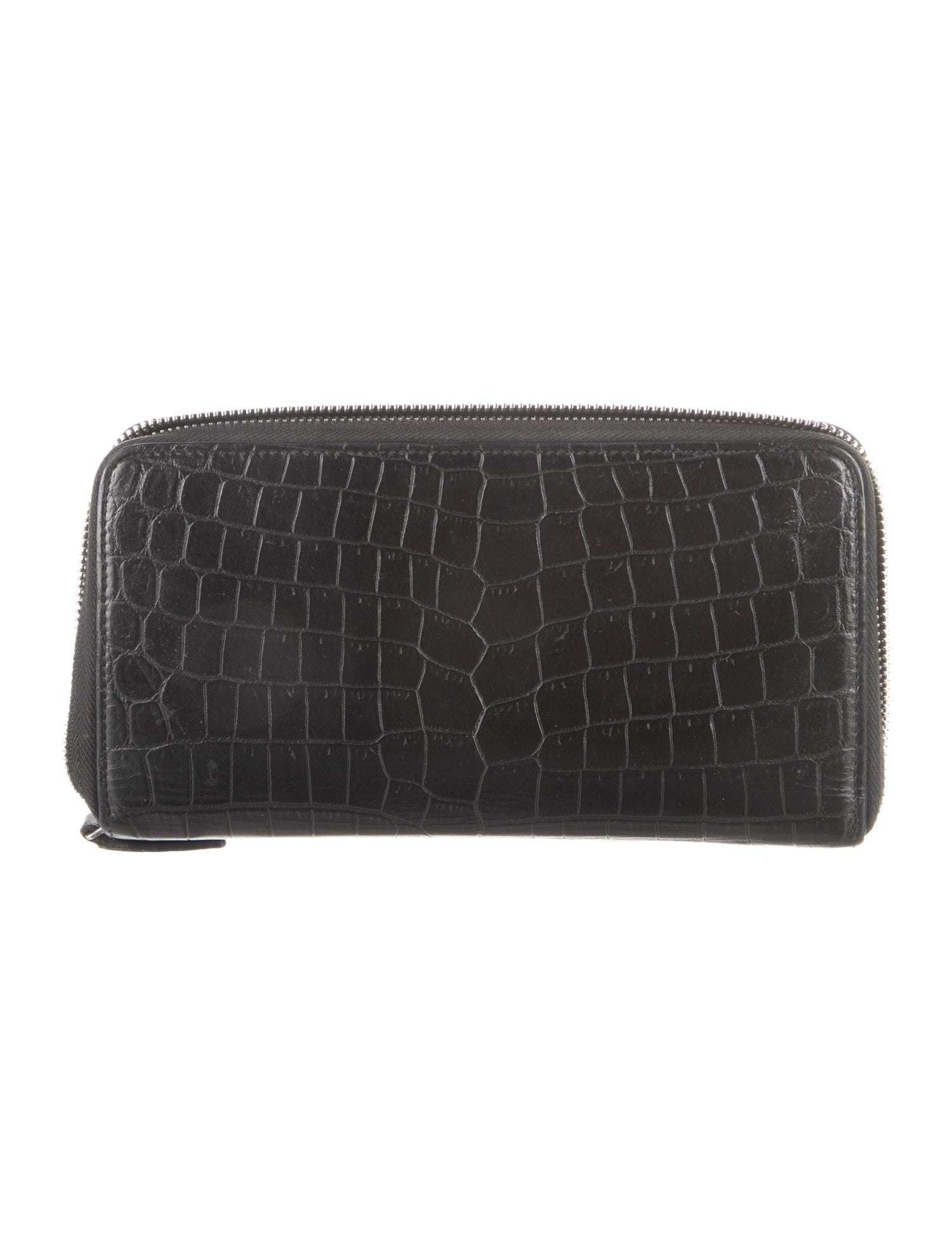 Saint Laurent 2017 Embossed Leather Continental Wallet