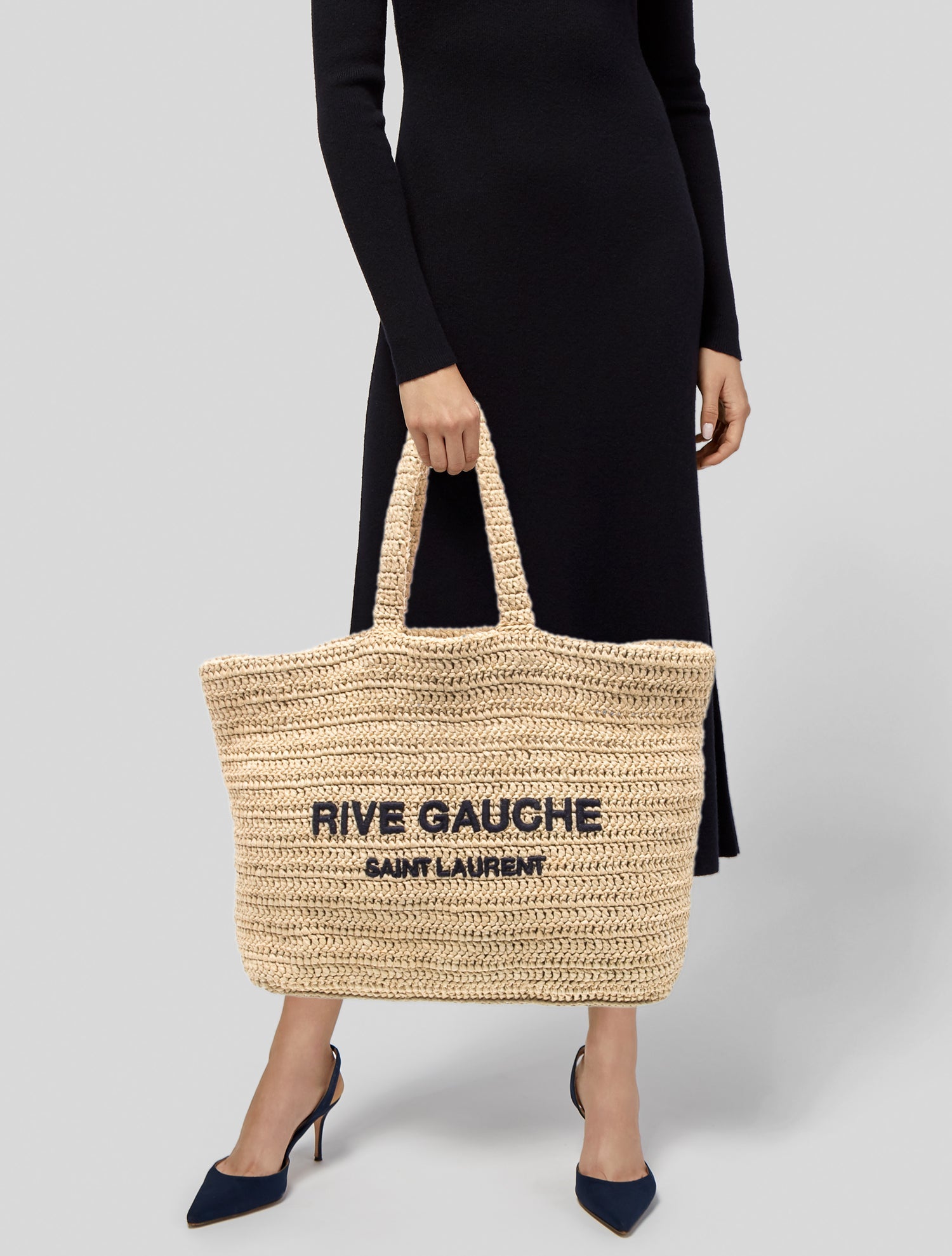 Saint Laurent Raffia Rive Gauche