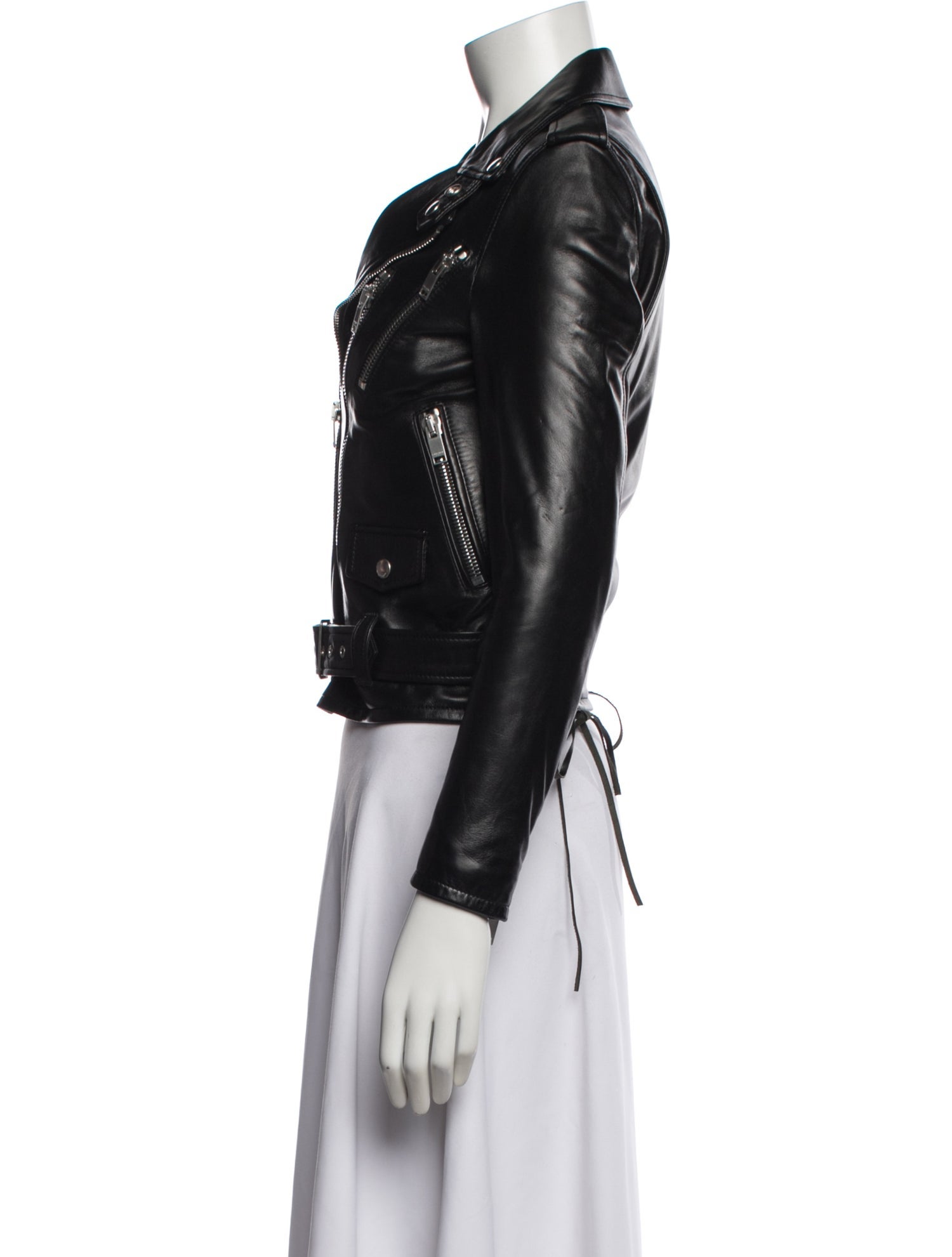 John Galliano Leather Jacket - Black Jackets, Clothing - JOH30496