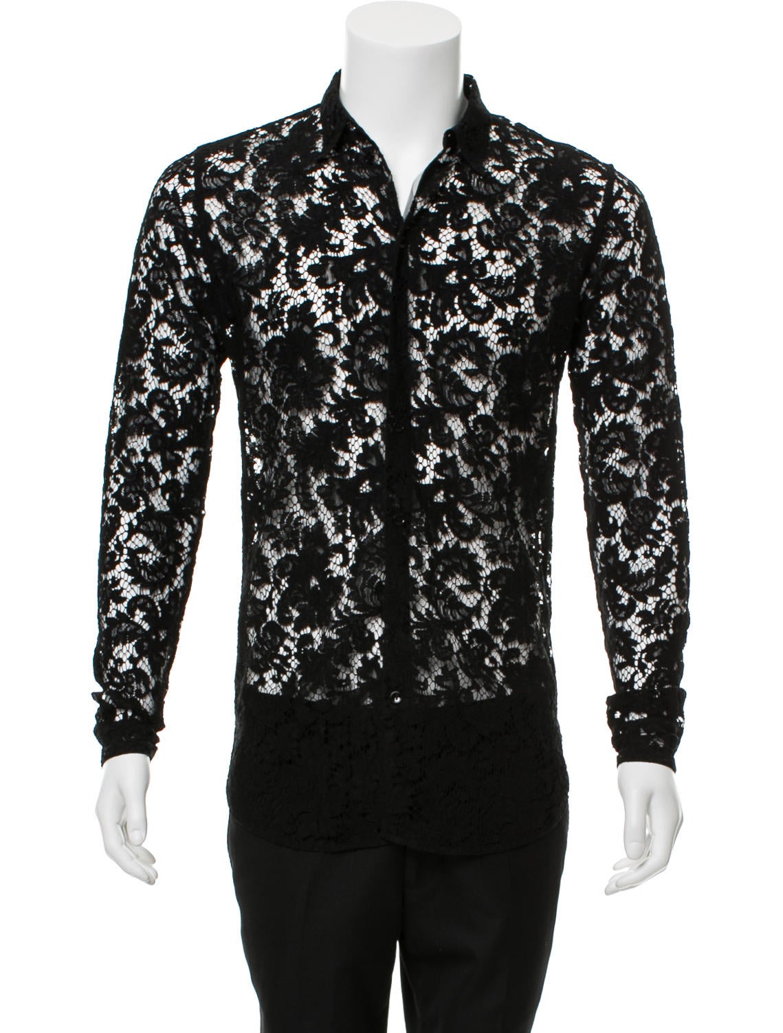 Saint Laurent Lace Dress Shirt