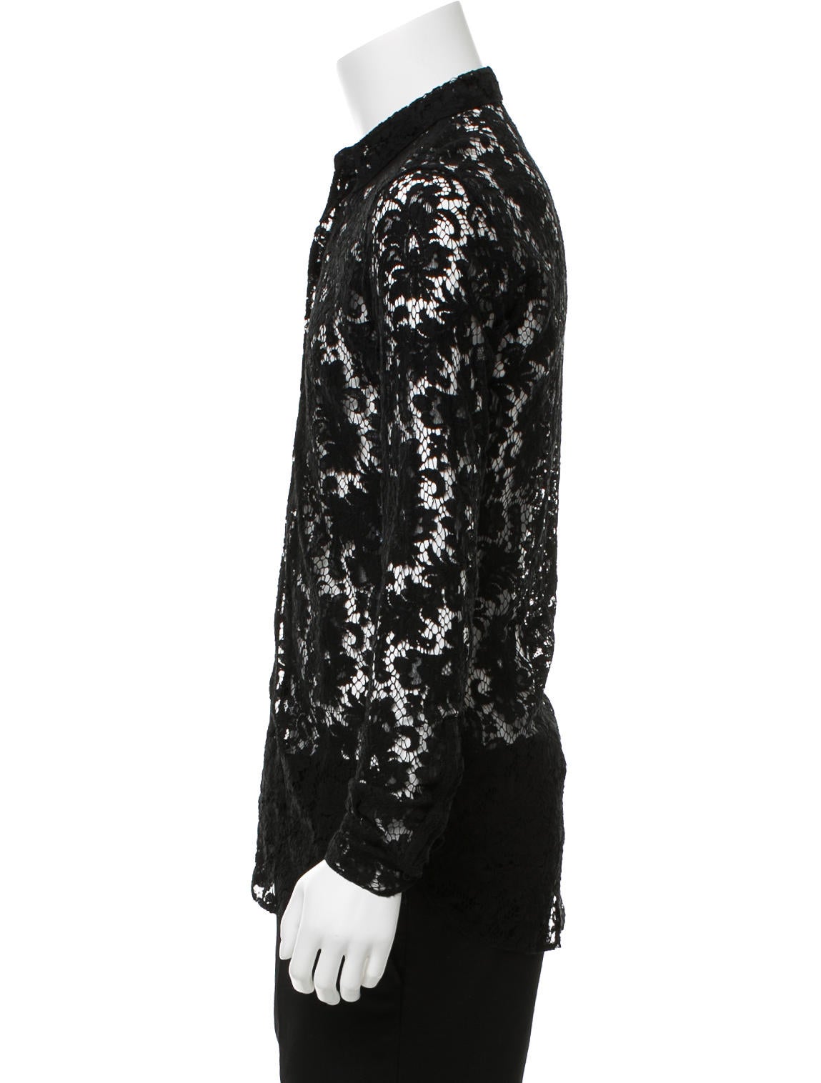 Saint Laurent Lace Dress Shirt