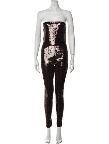 Pre-owned Saint Laurent Wool Patterned Jumpsuit W/ Tags In Multicolor