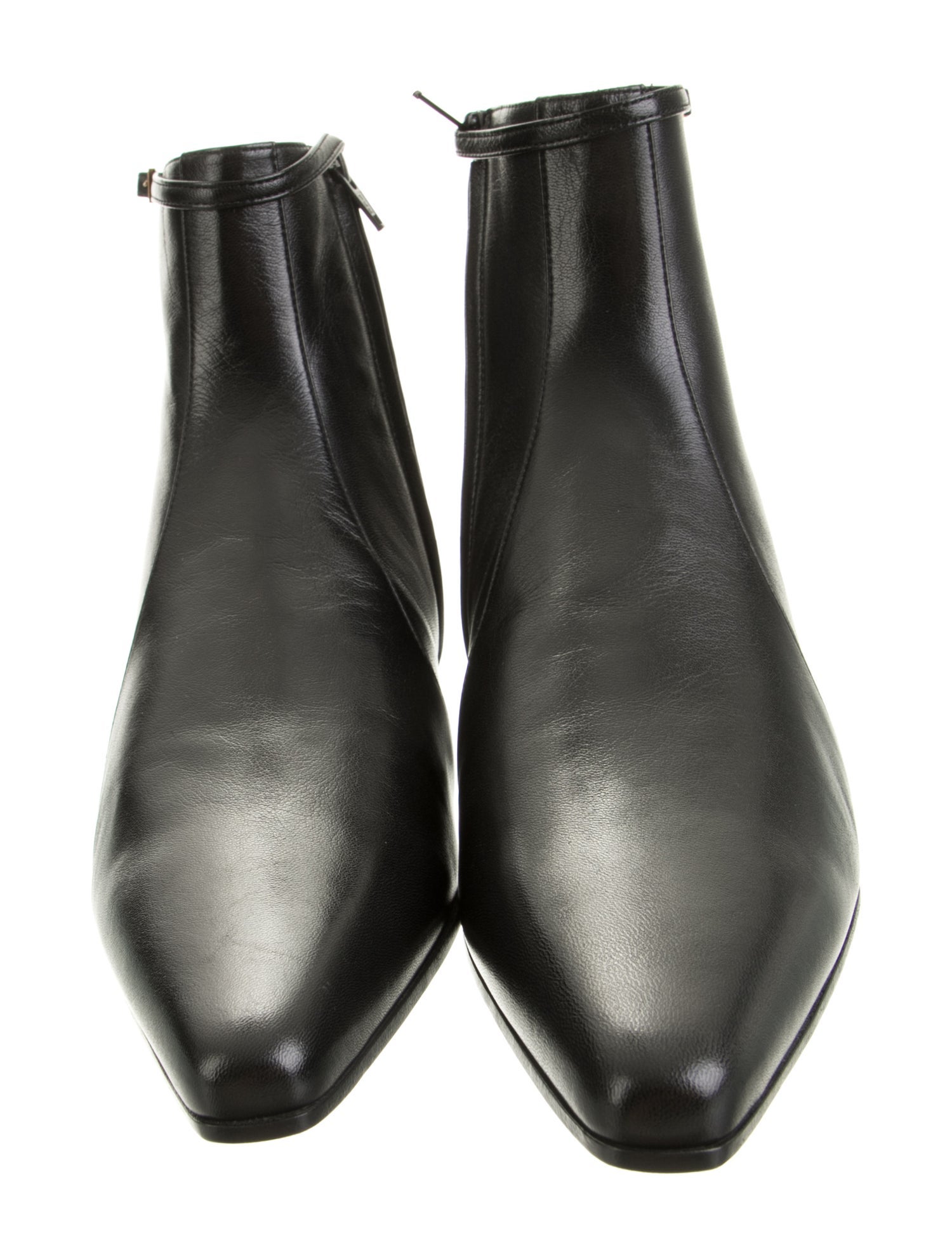 Saint Laurent Leather Boots - Black Boots, Shoes - SNT518030 | The