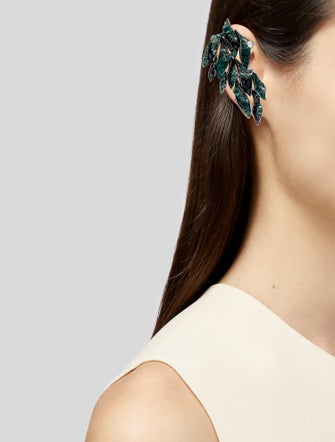 Saint Laurent Crystal Ear Climber