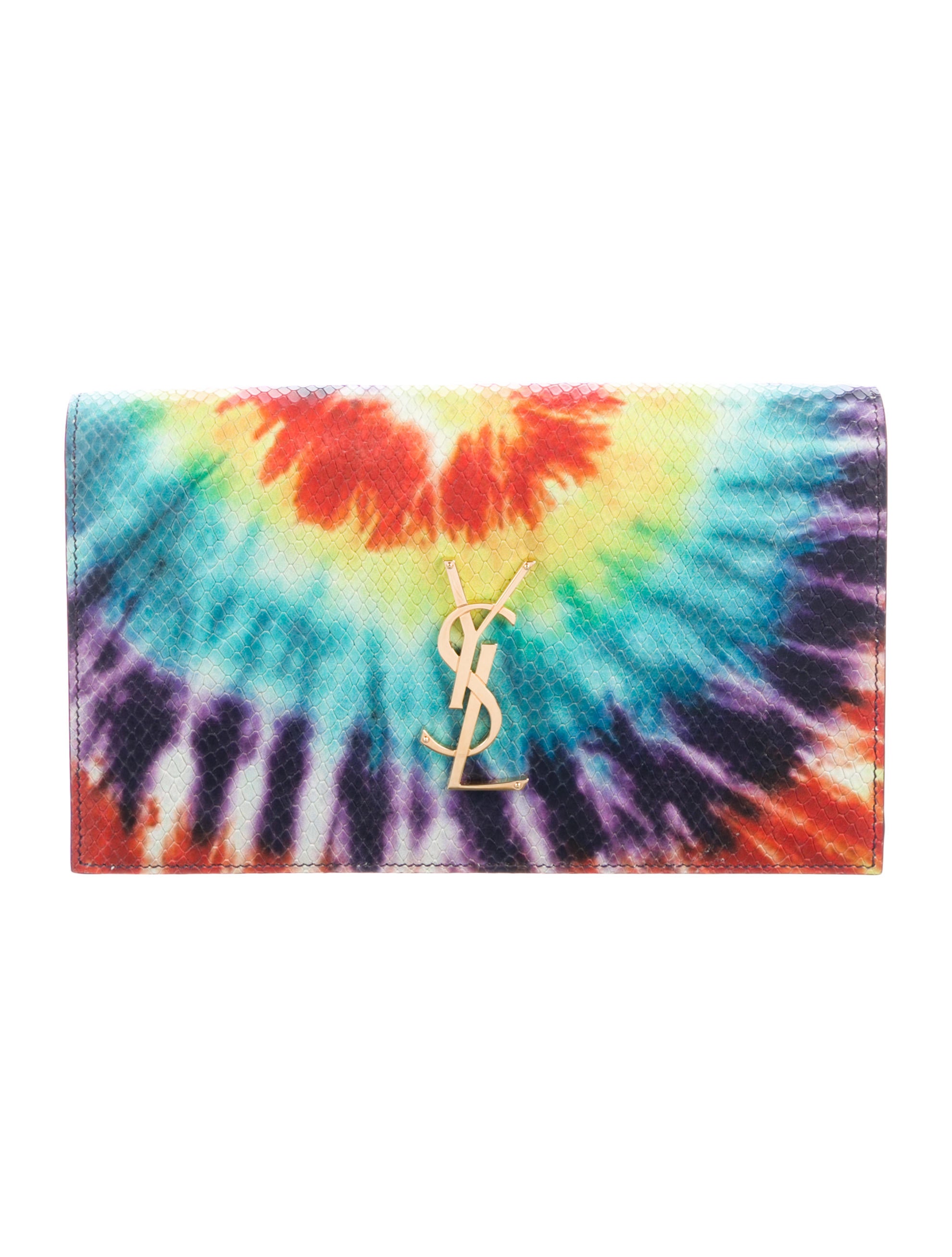 Saint Laurent Classic Monogram Tie-Dye Clutch