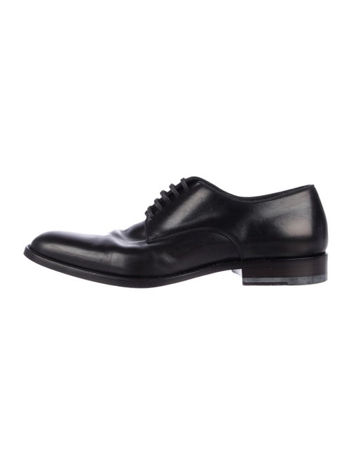 Saint Laurent Smooth Leather Derby Shoes black