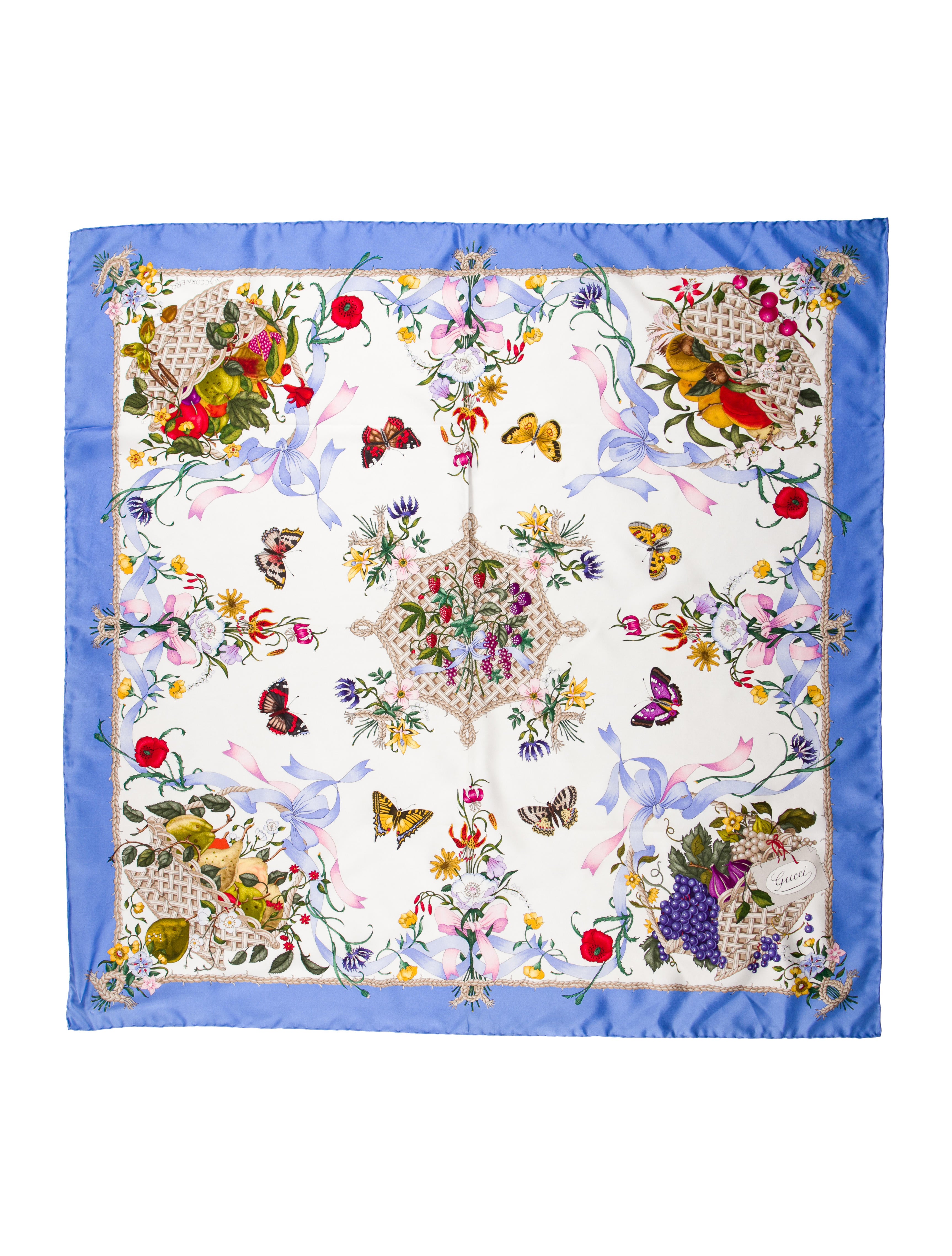 Saint Laurent Printed Wool Scarf