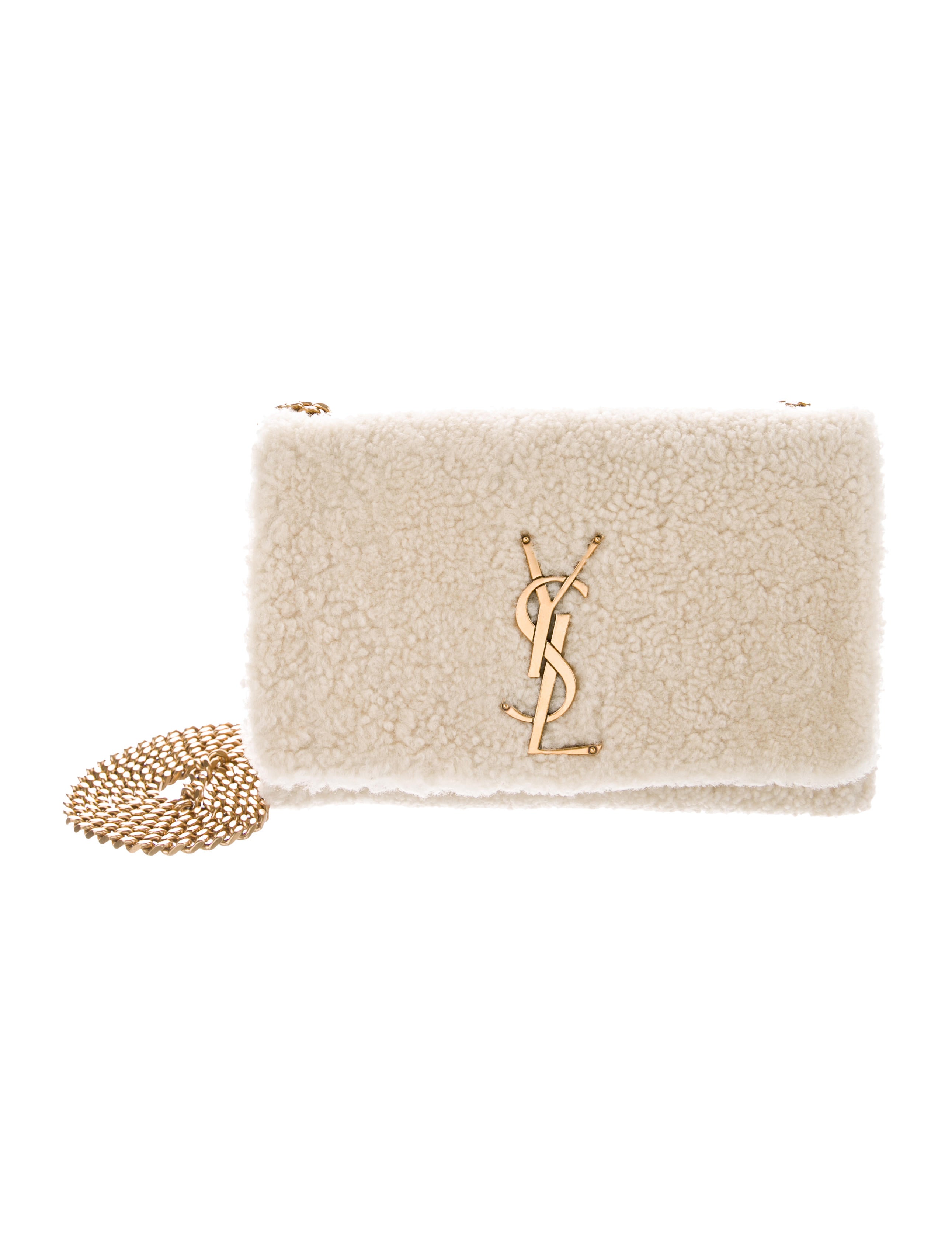 saint laurent shearling bag