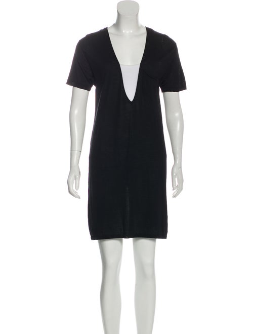 Saint Laurent Mini T-Shirt Dress Black