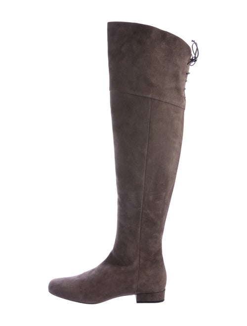 Saint Laurent Suede Over-The-Knee Boots