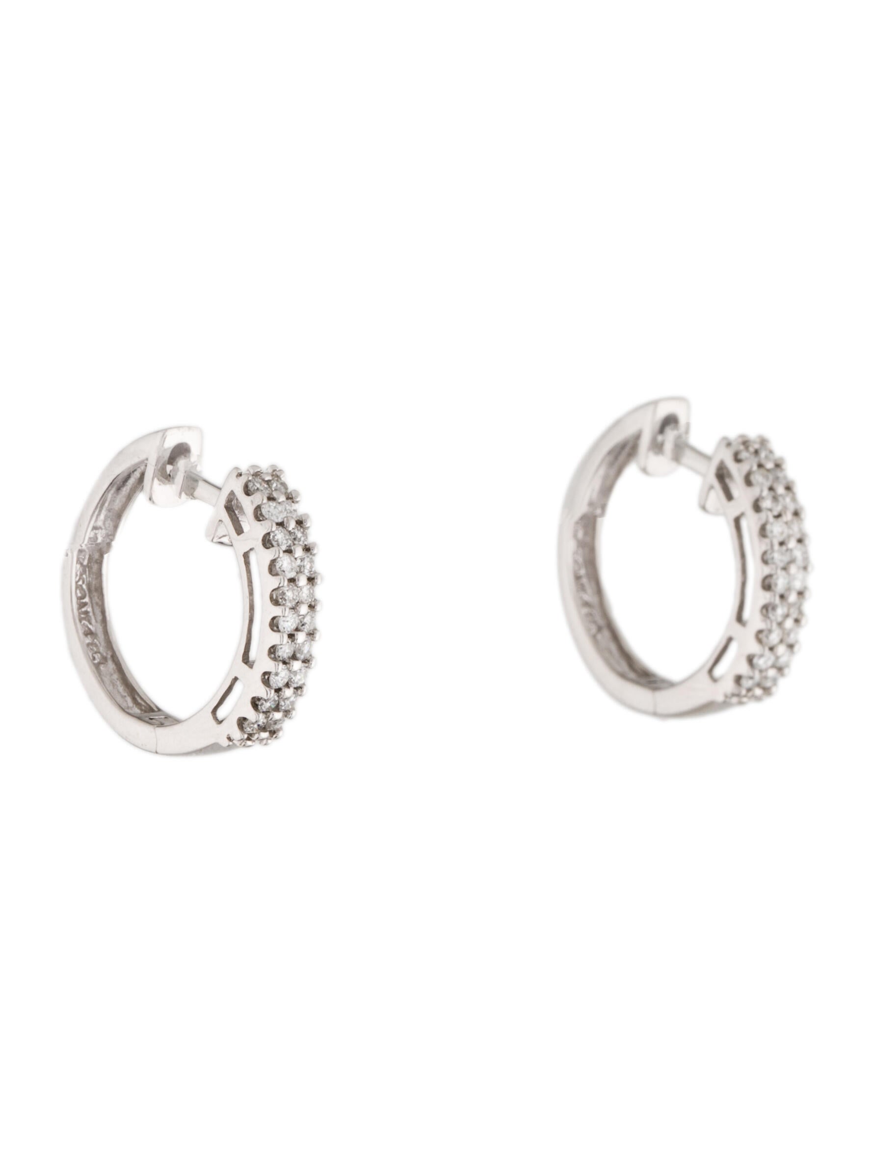 Sonia Bitton 14K Diamond Hoop Earrings