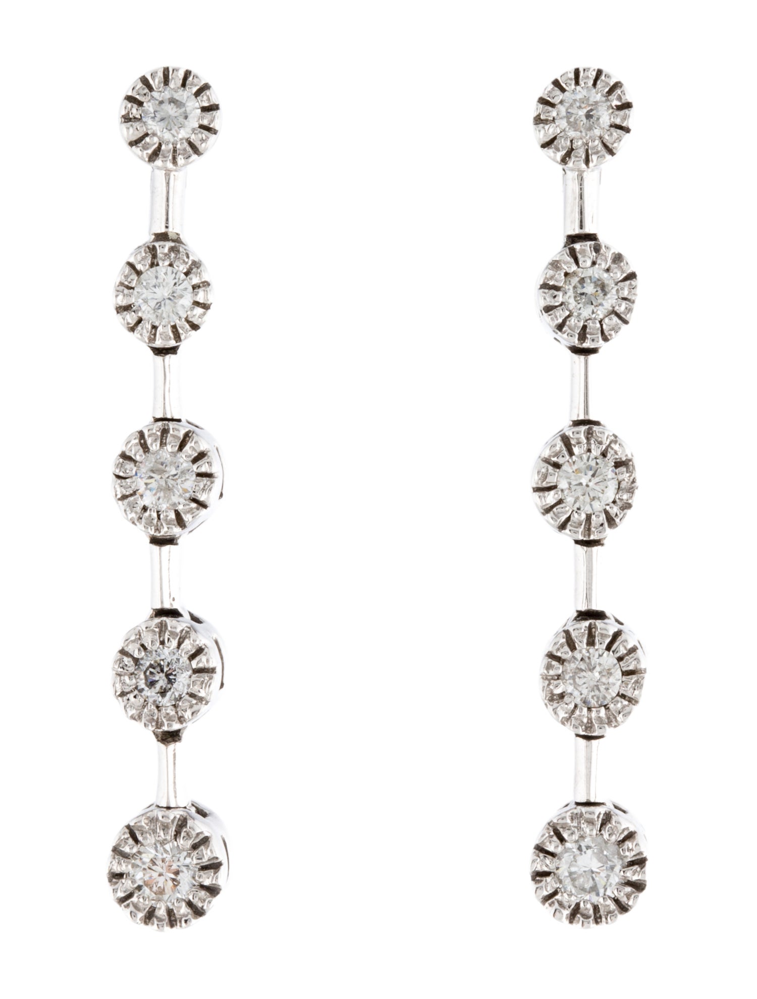 Sonia Bitton 14K Diamond Drop Earrings
