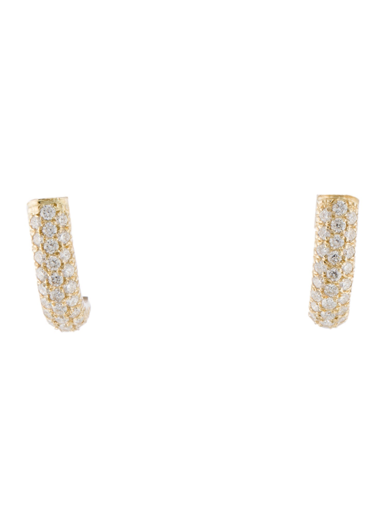Sonia Bitton 14K Diamond Half Hoop Earrings